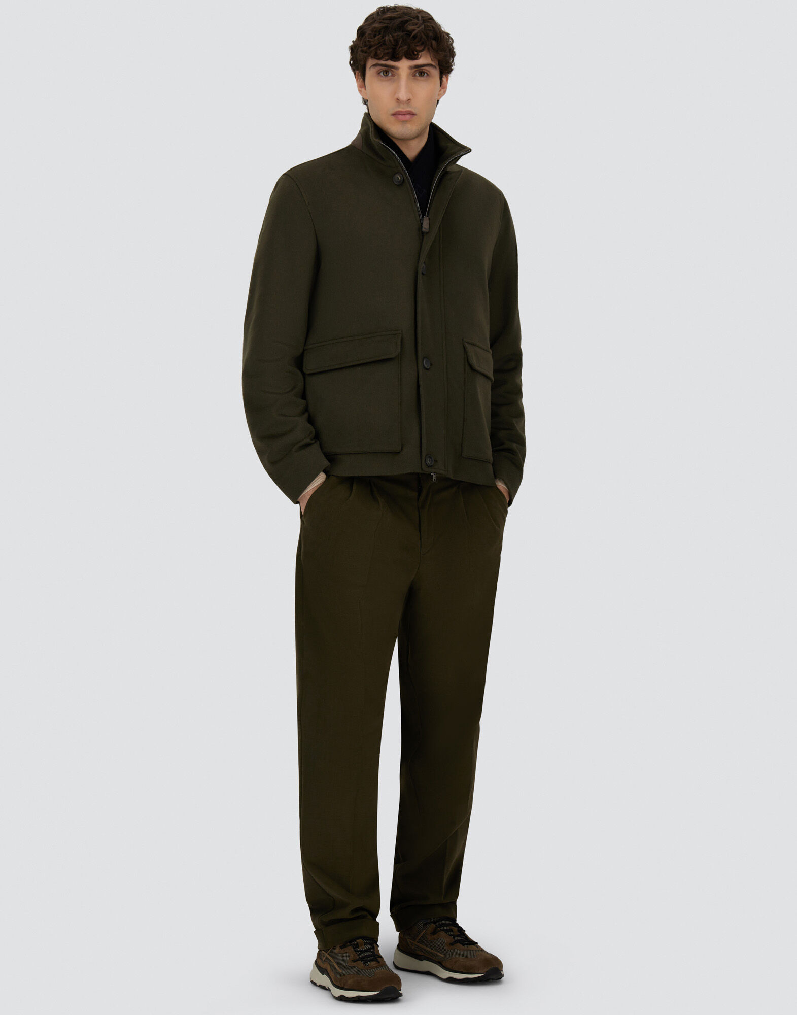 FIELD JACKET IN PURE CASHMERE