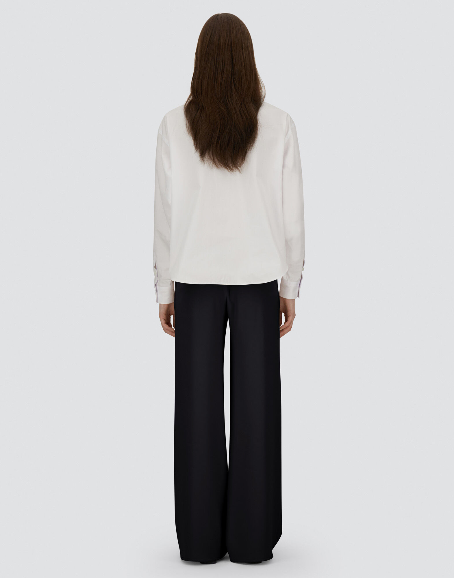 TROUSERS IN MATT CREPE SATIN