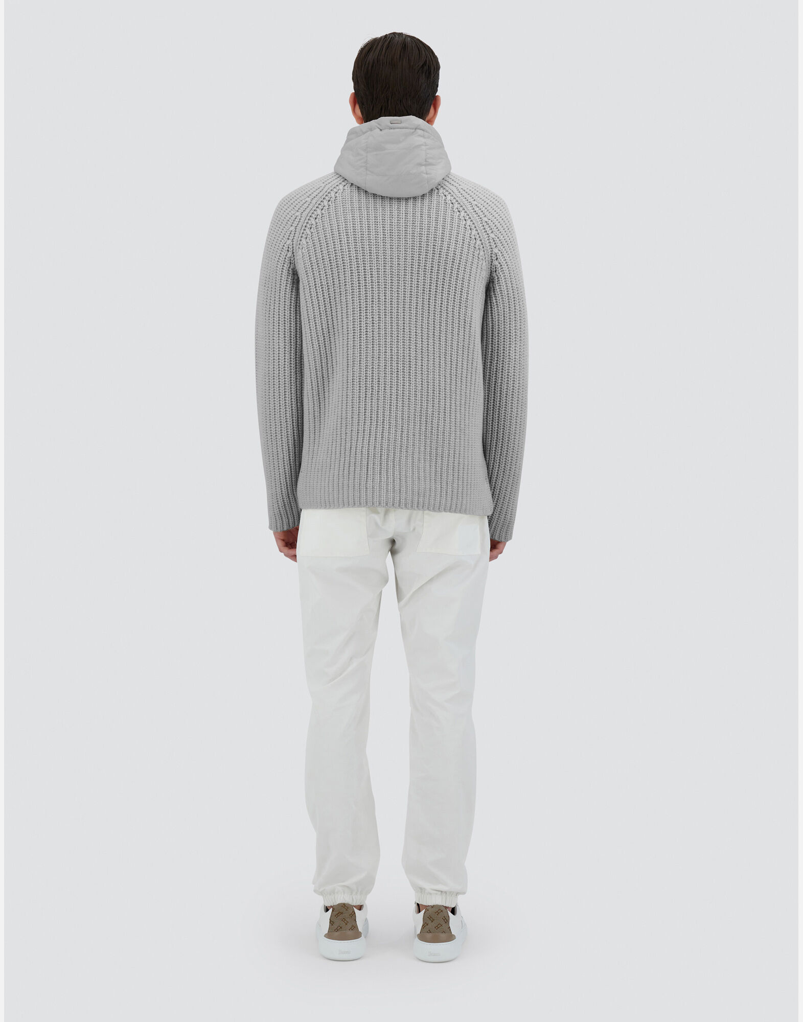 CARDIGAN IN COB STITCH WOOL