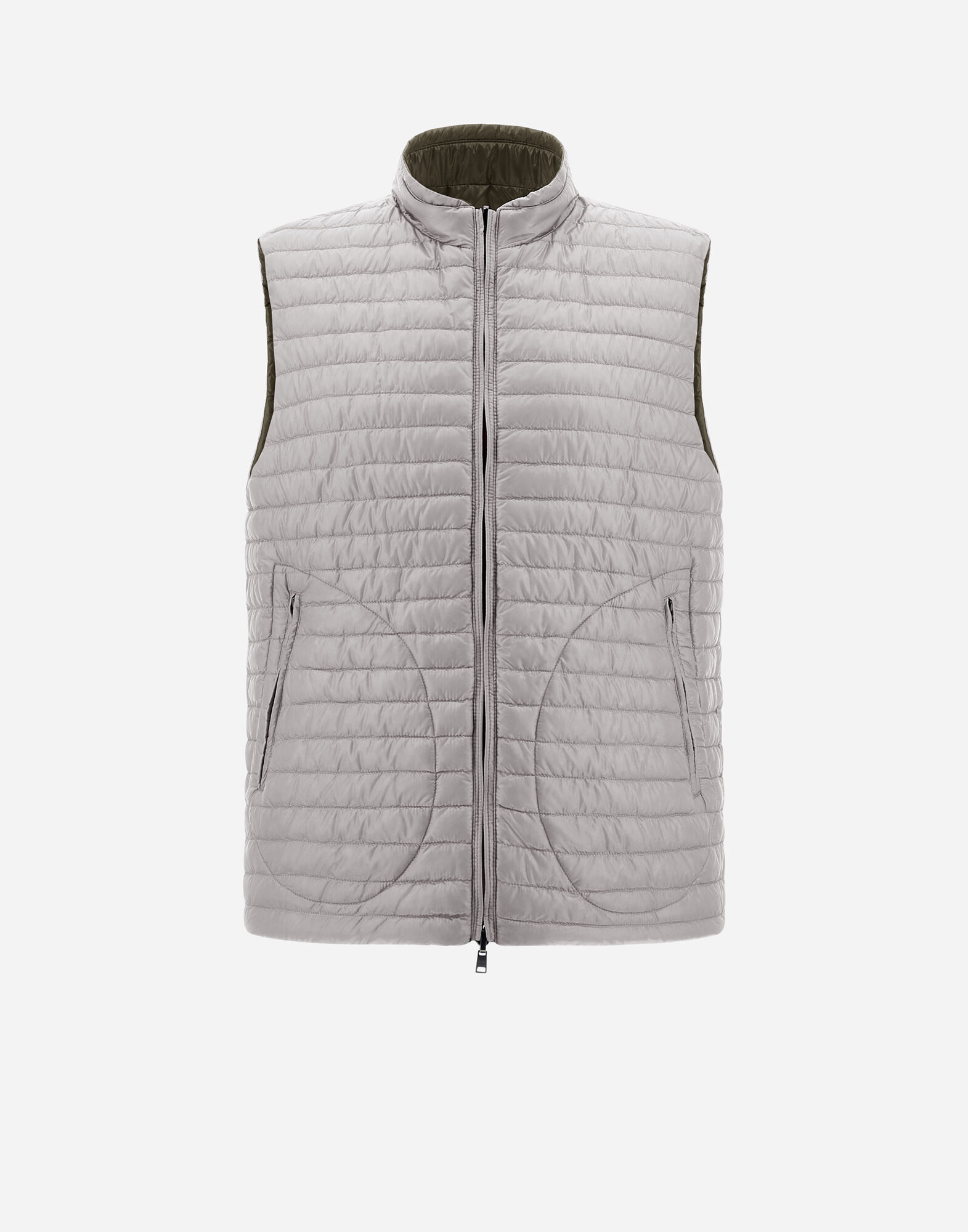 REVERSIBLE TWO-TONE WAISTCOAT IN NYLON ULTRALIGHT