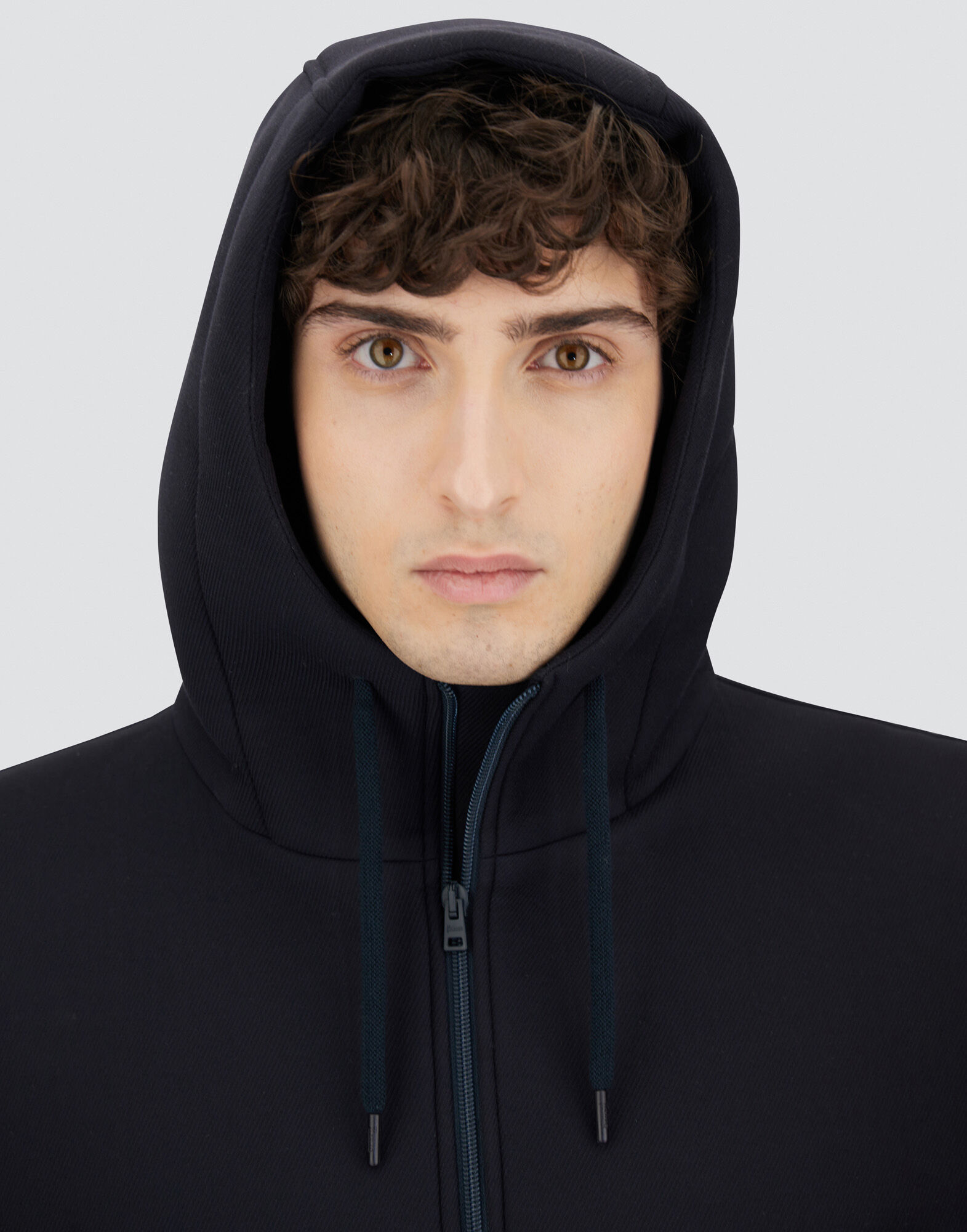 LONG PARKA IN 3-LAYER SCUBA