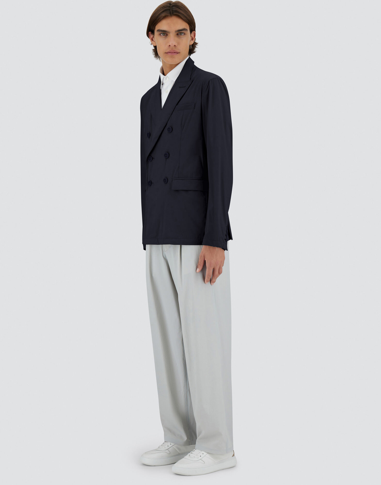 LIGHT MATT DOUBLE-BREASTED BLAZER