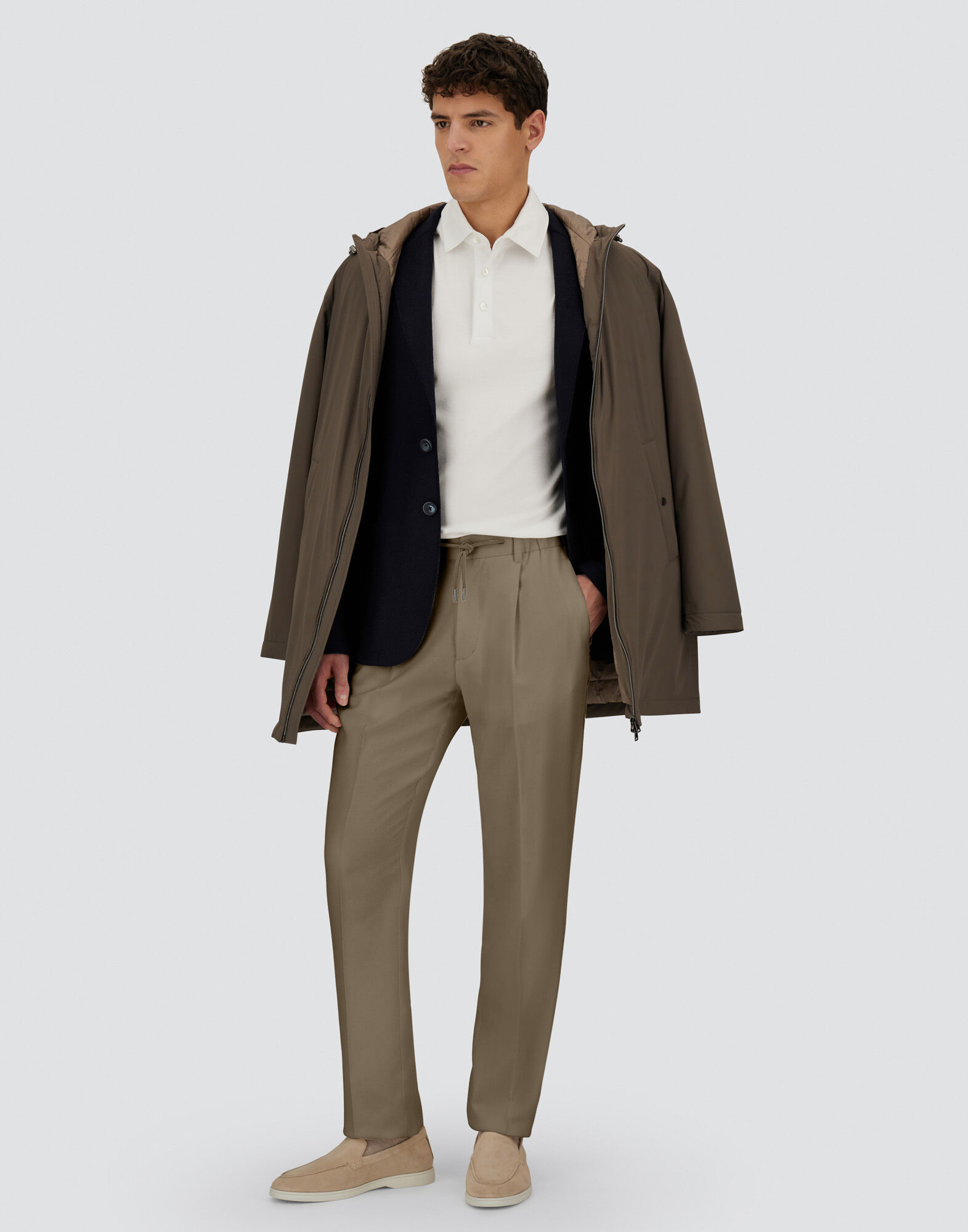 RESORT TROUSERS IN CASHMERE SILK