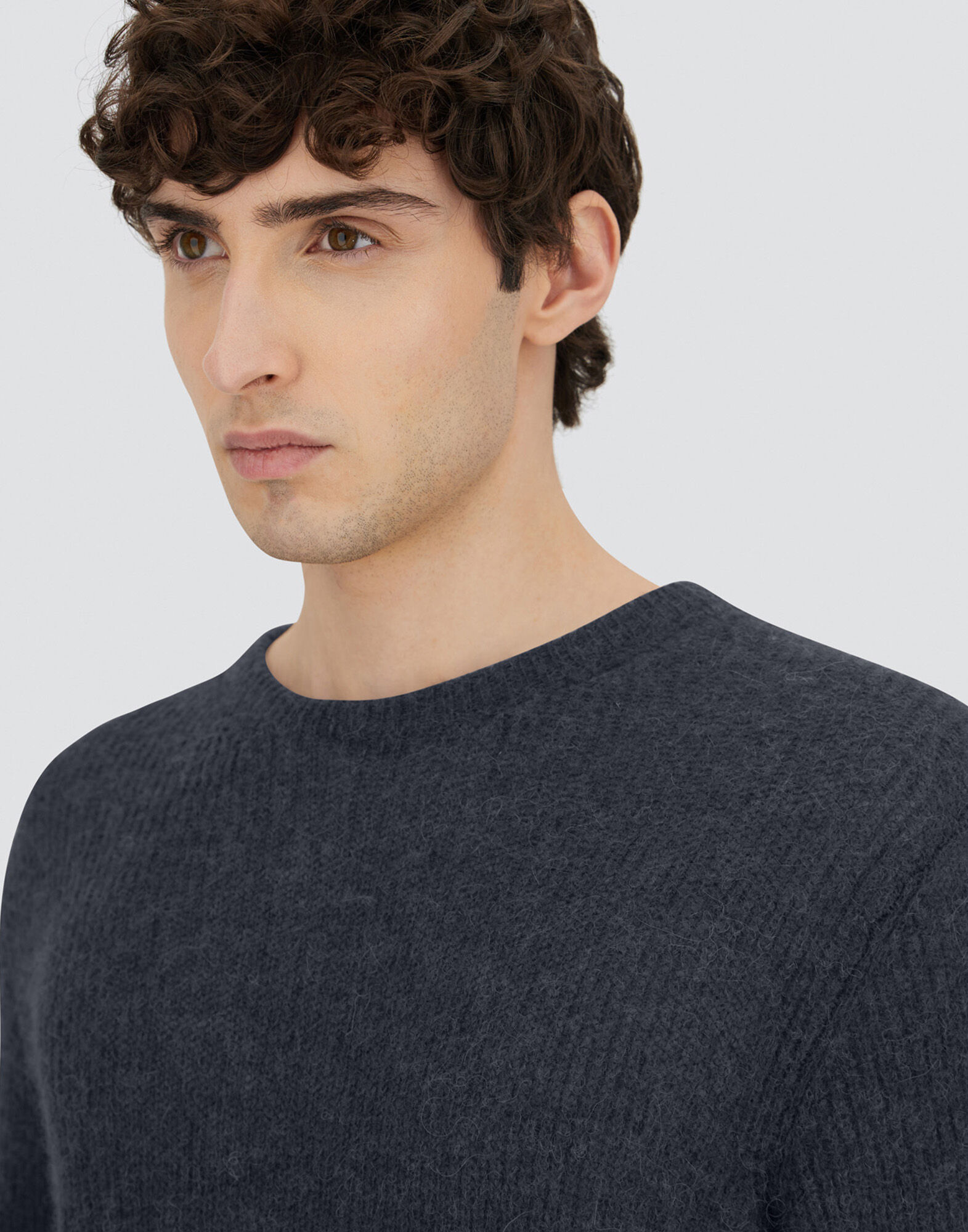 SWEATER IN COB STITCH ALPACA WOOL