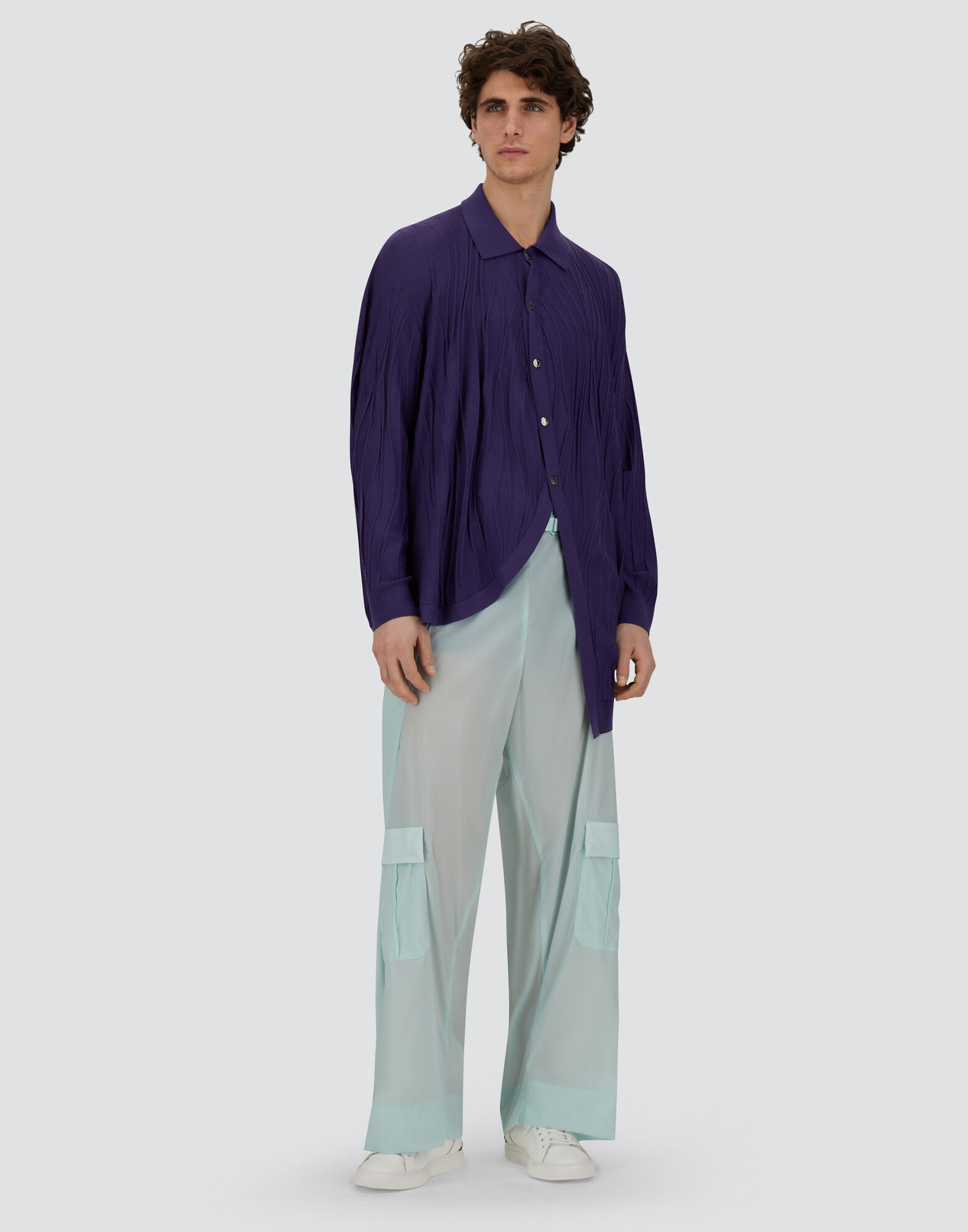 PURE WOOL GLOBE SHIRT