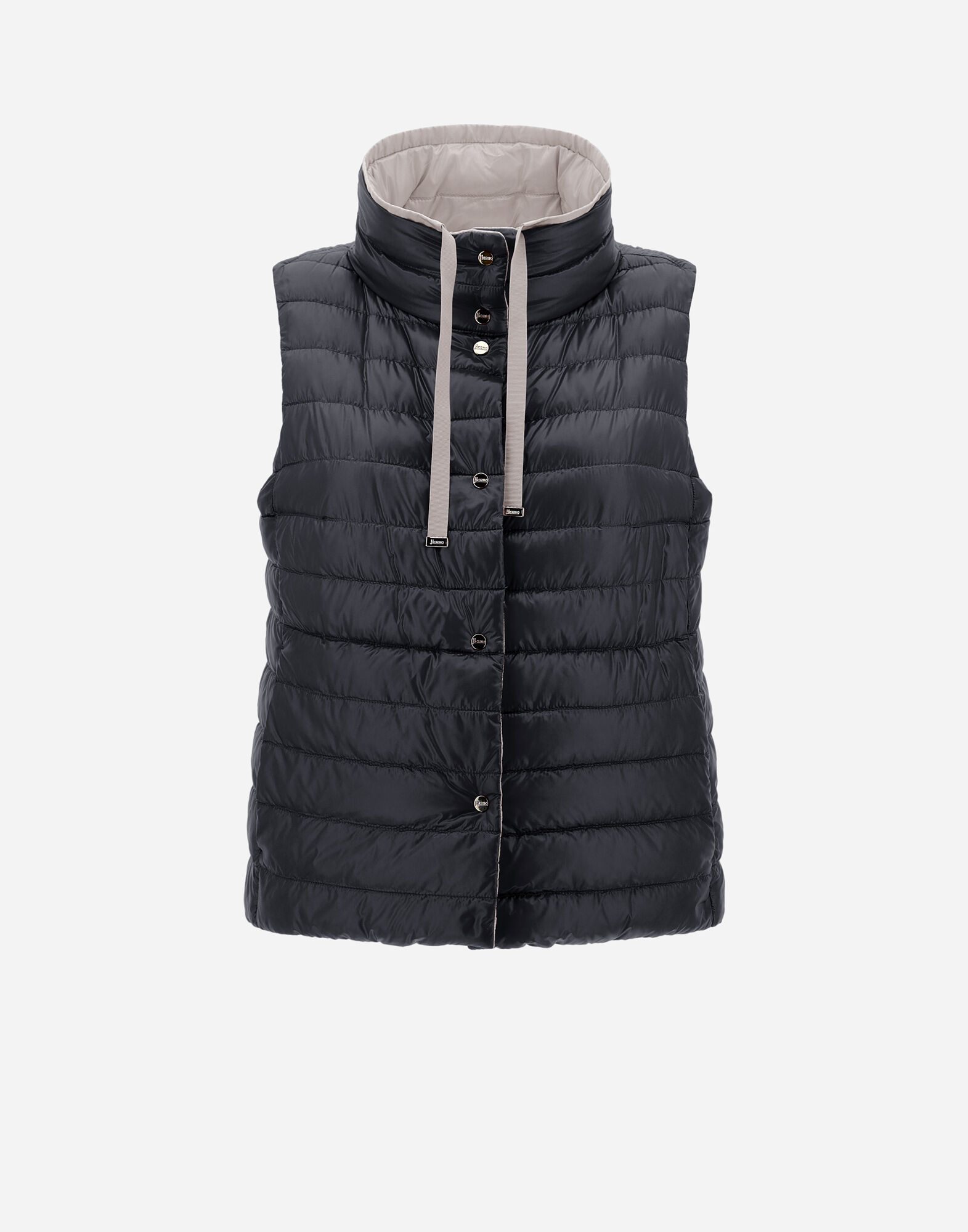 REVERSIBLE SLEEVELESS JACKET IN NYLON ULTRALIGHT