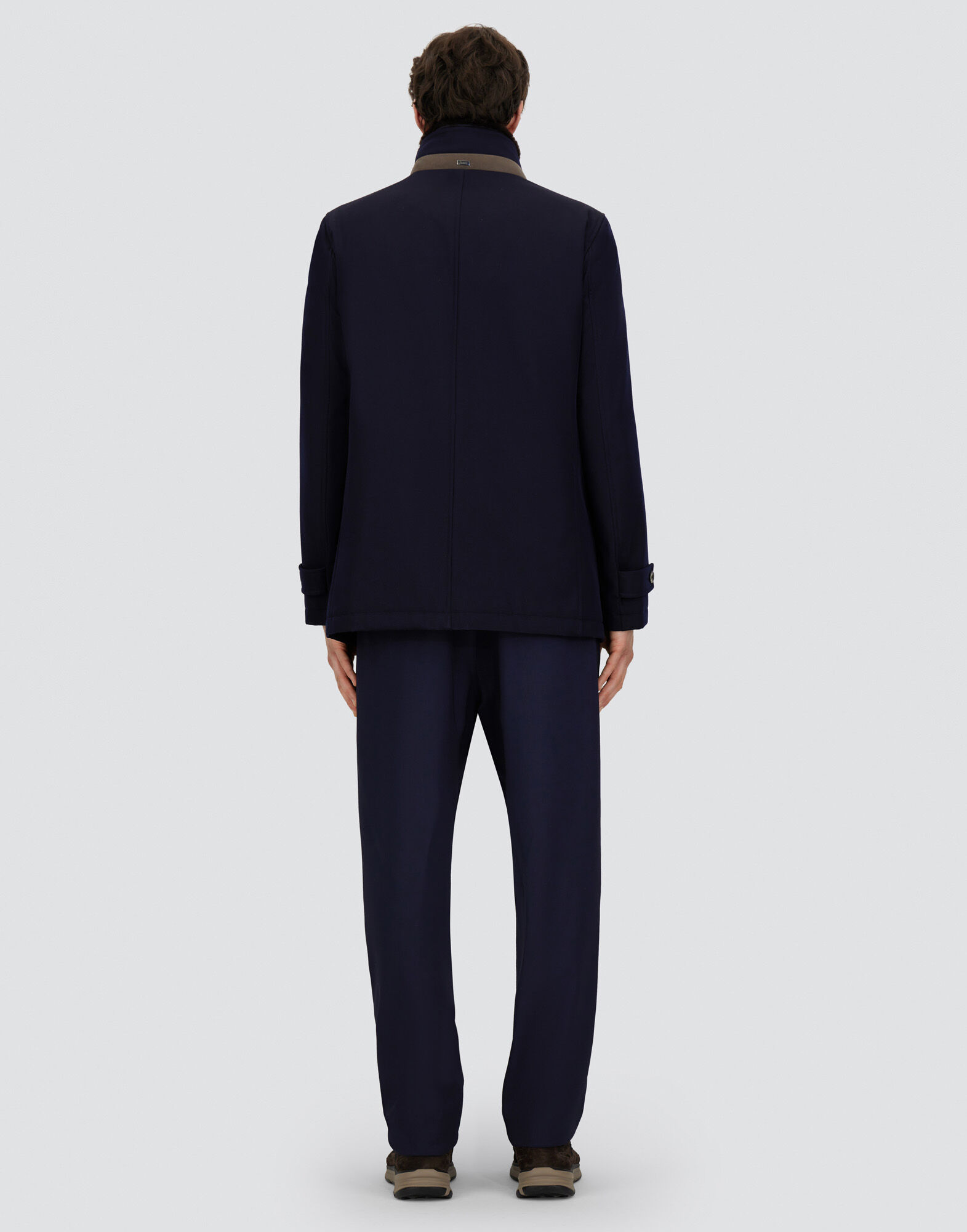 CARCOAT IN DIAGONAL WOOL