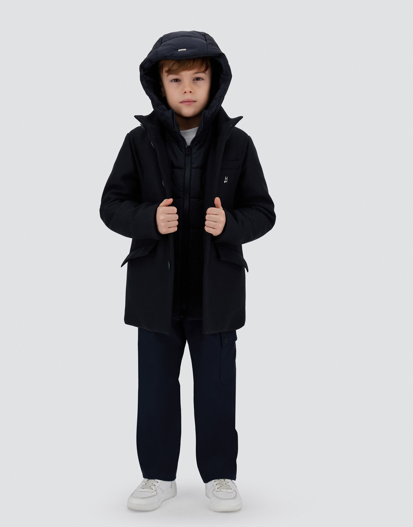 COAT IN ECOWOOL AND NYLON CHAMONIX