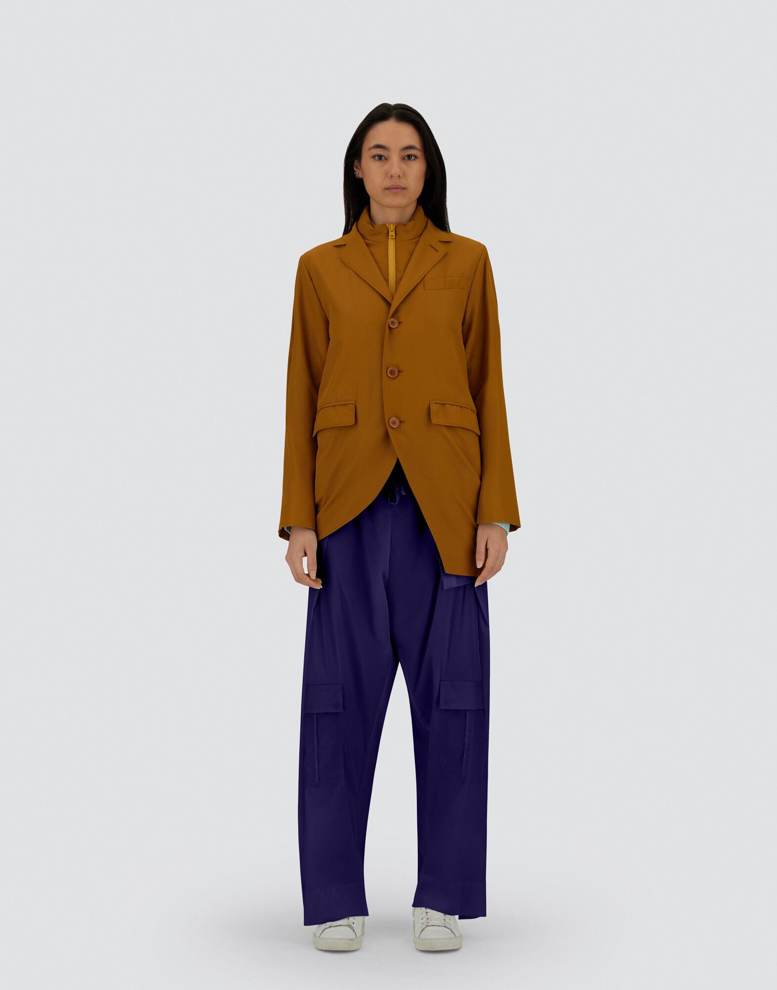 GLOBE BLAZER IN POST-CONSUMER RECYCLED POLY