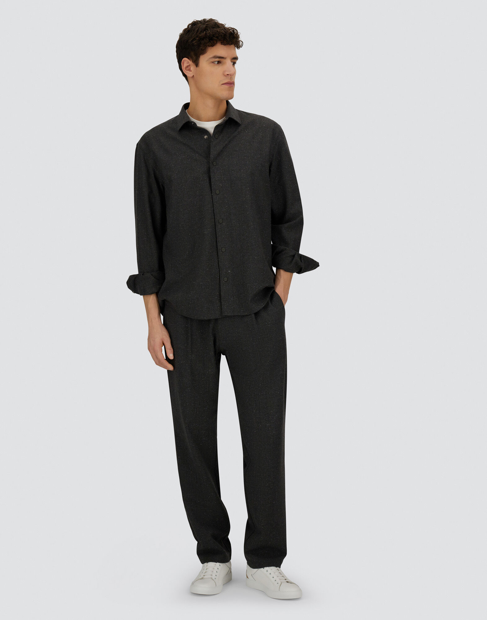 RESORT SHIRT IN WOOL KNICKERBOCKER