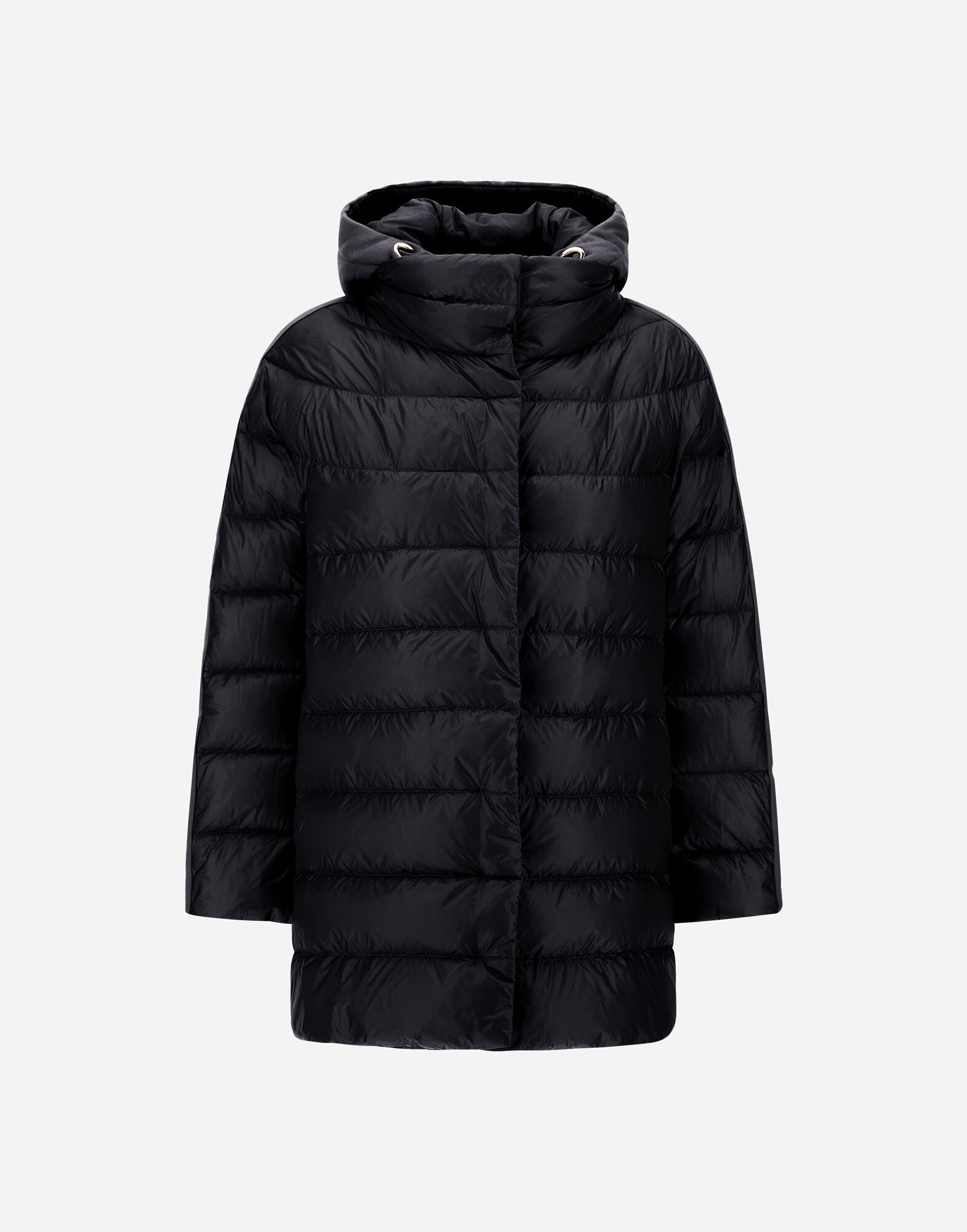 A-SHAPE JACKET IN NYLON ULTRALIGHT, CASHMERE AND SILK