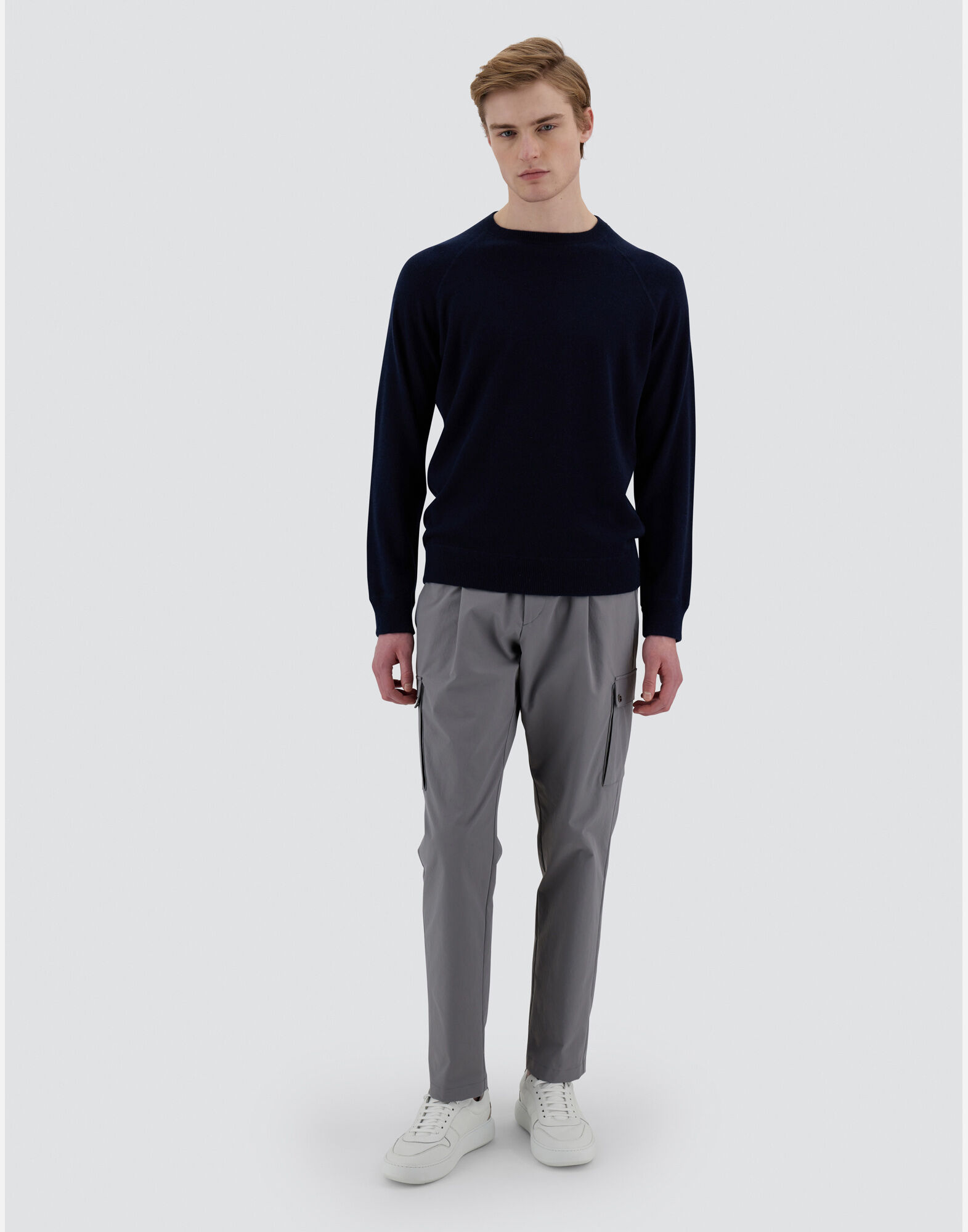 RESORT SWEATER IN PLAIN CASHMERE