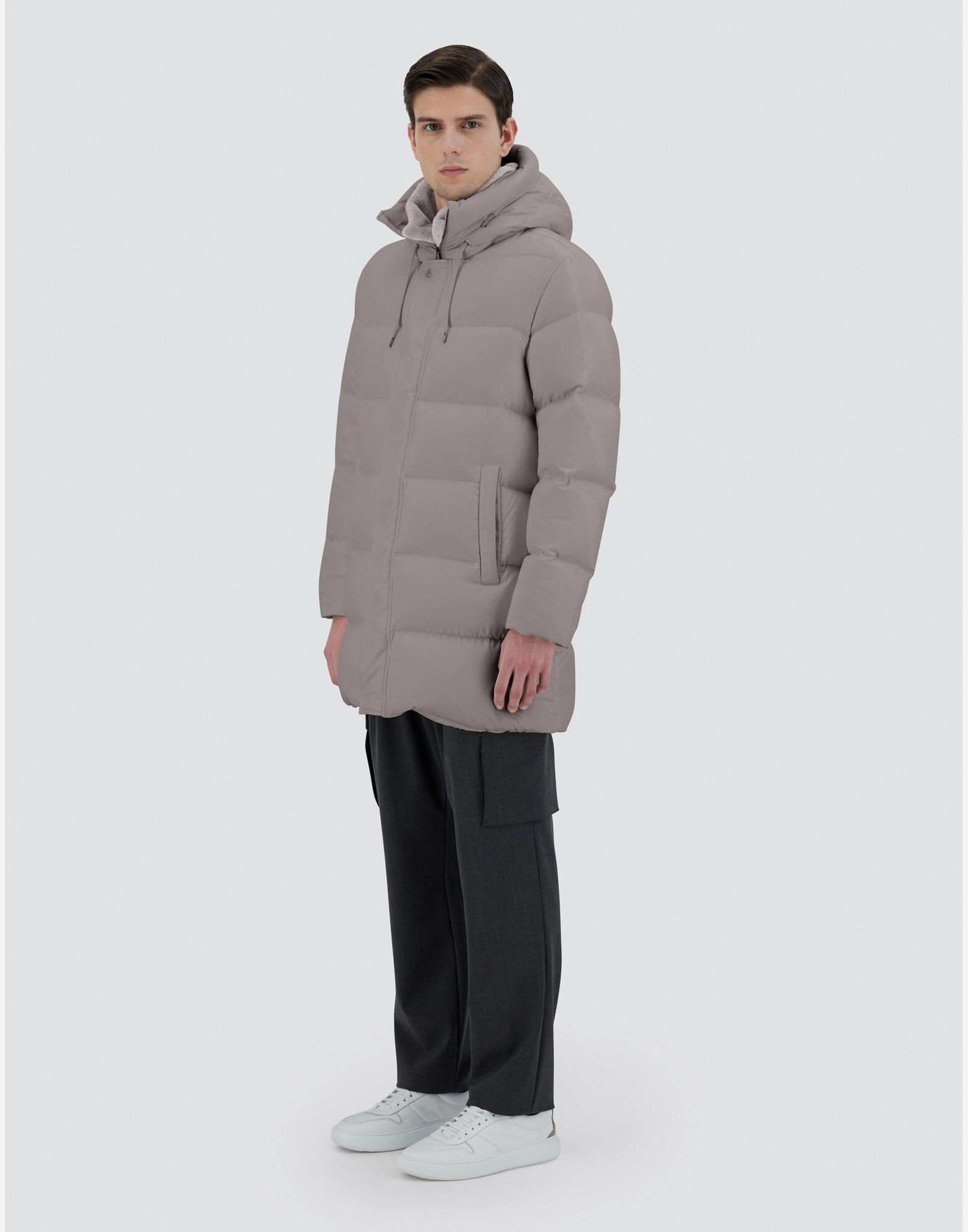 LONG JACKET IN ARENDELLE AND MONOGRAM