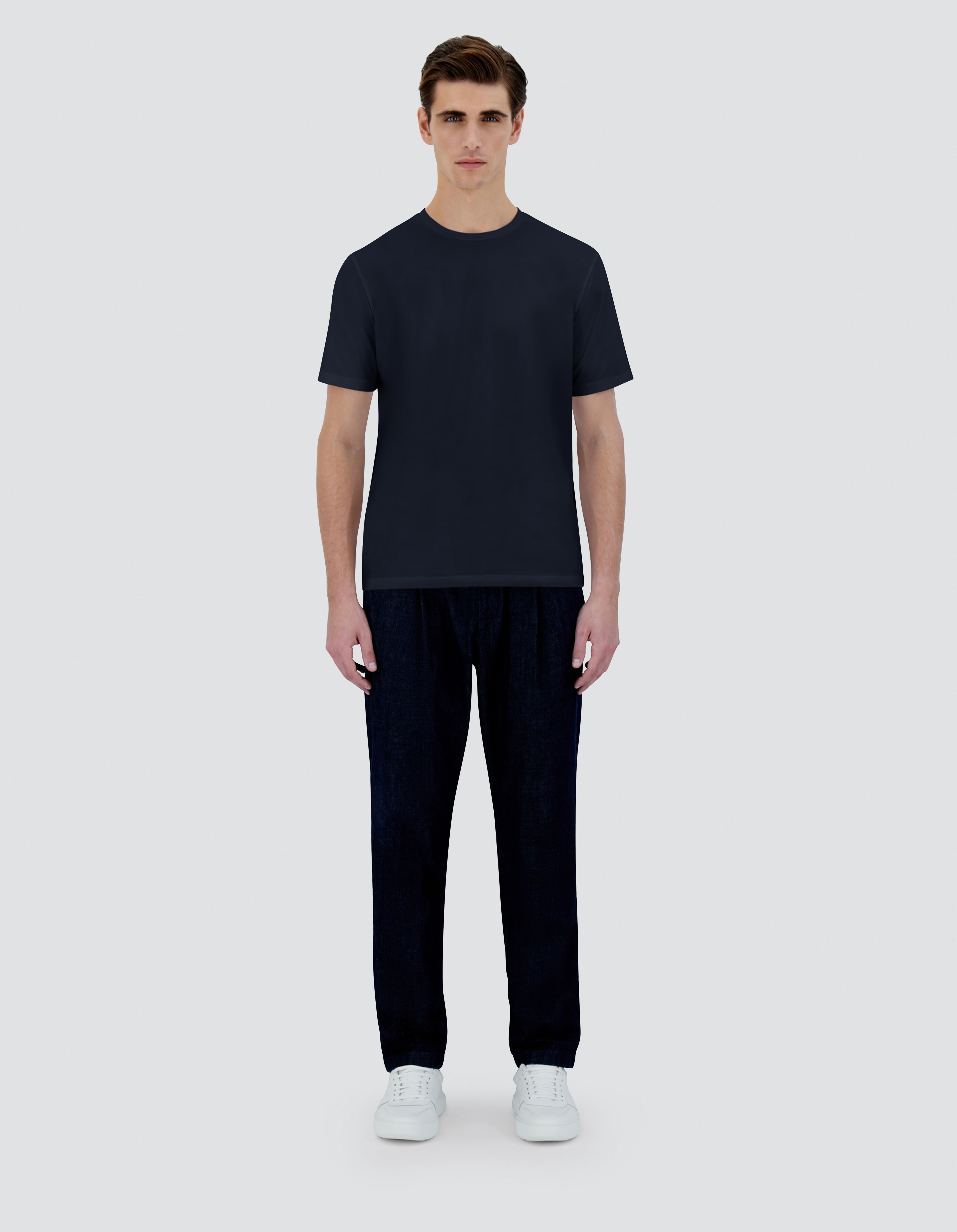 SUPERFINE?COTTON STRETCH T-SHIRT