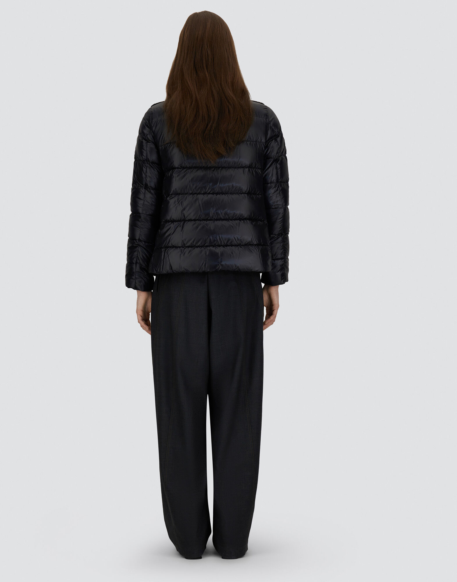 CAPE IN NYLON ULTRALIGHT AND LADY ALTERNATIVE FUR
