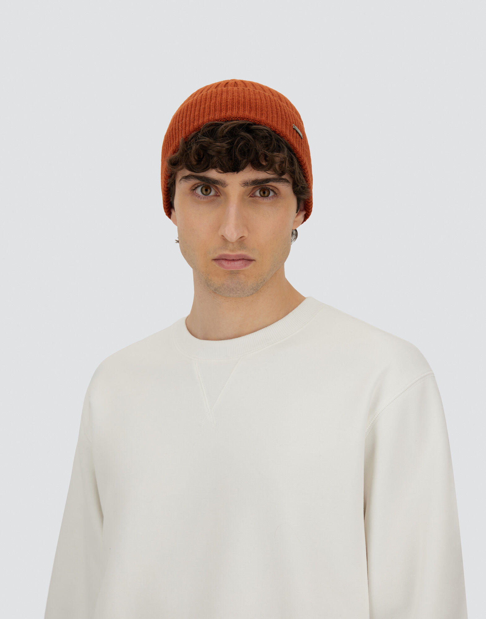 BEANIE IN DOUBLE RIB WOOL