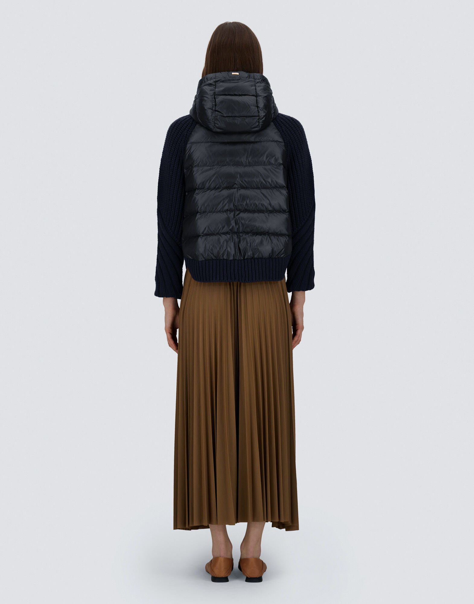 CARDIGAN IN COB STITCH WOOL AND NYLON ULTRALIGHT