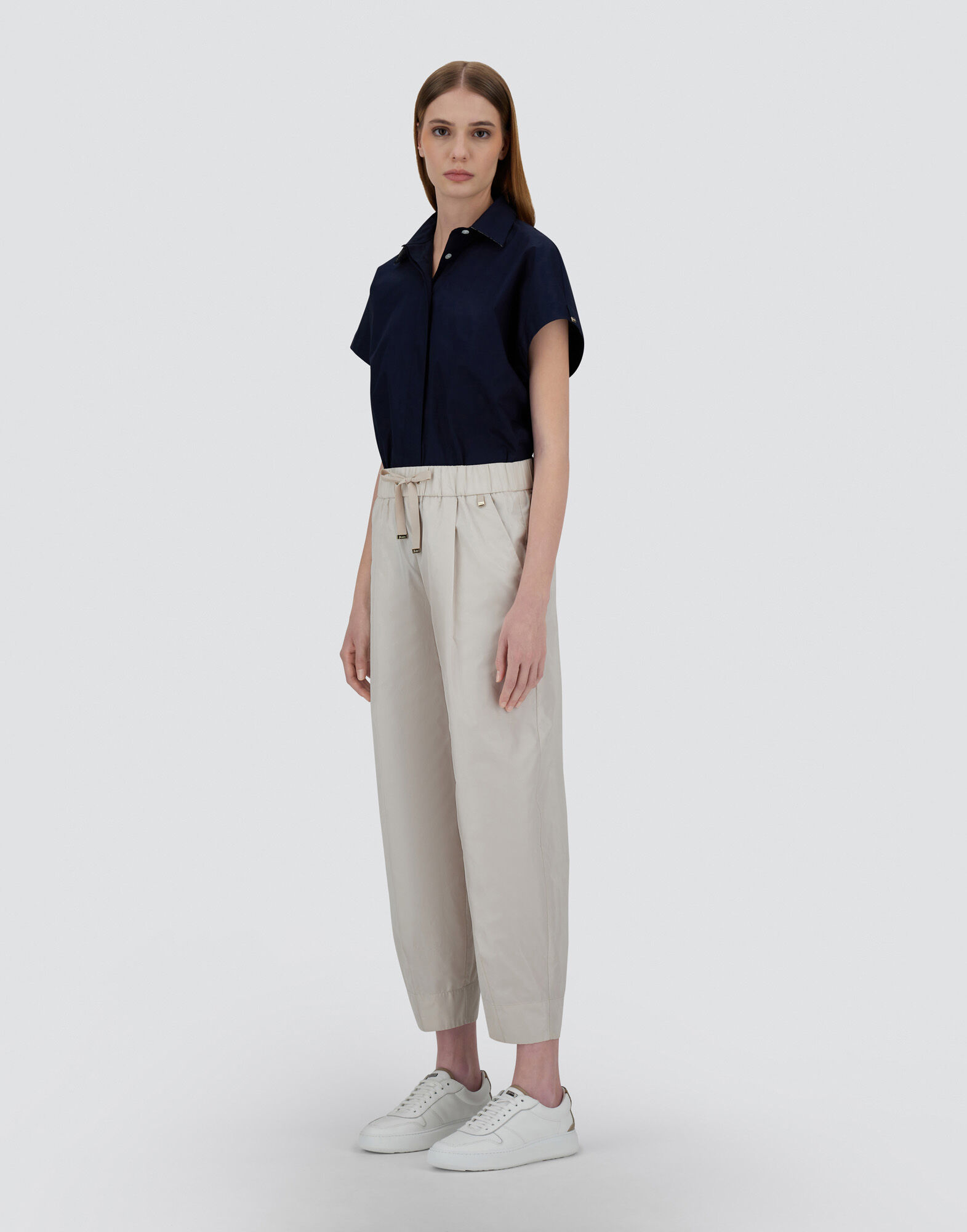 NEW TECHNO TAFFETA TROUSERS