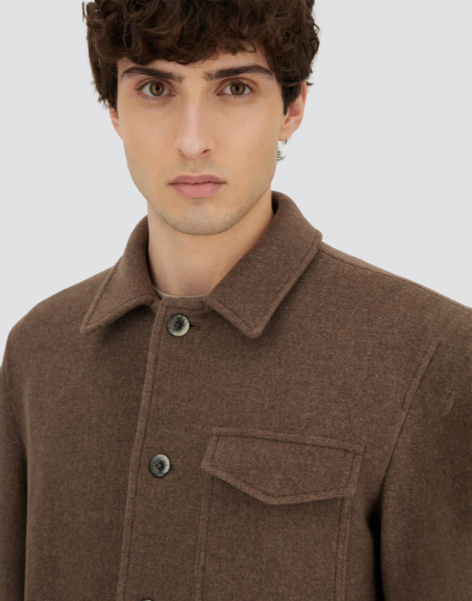 FIELD JACKET IN SOFT RECYCLED WOOL