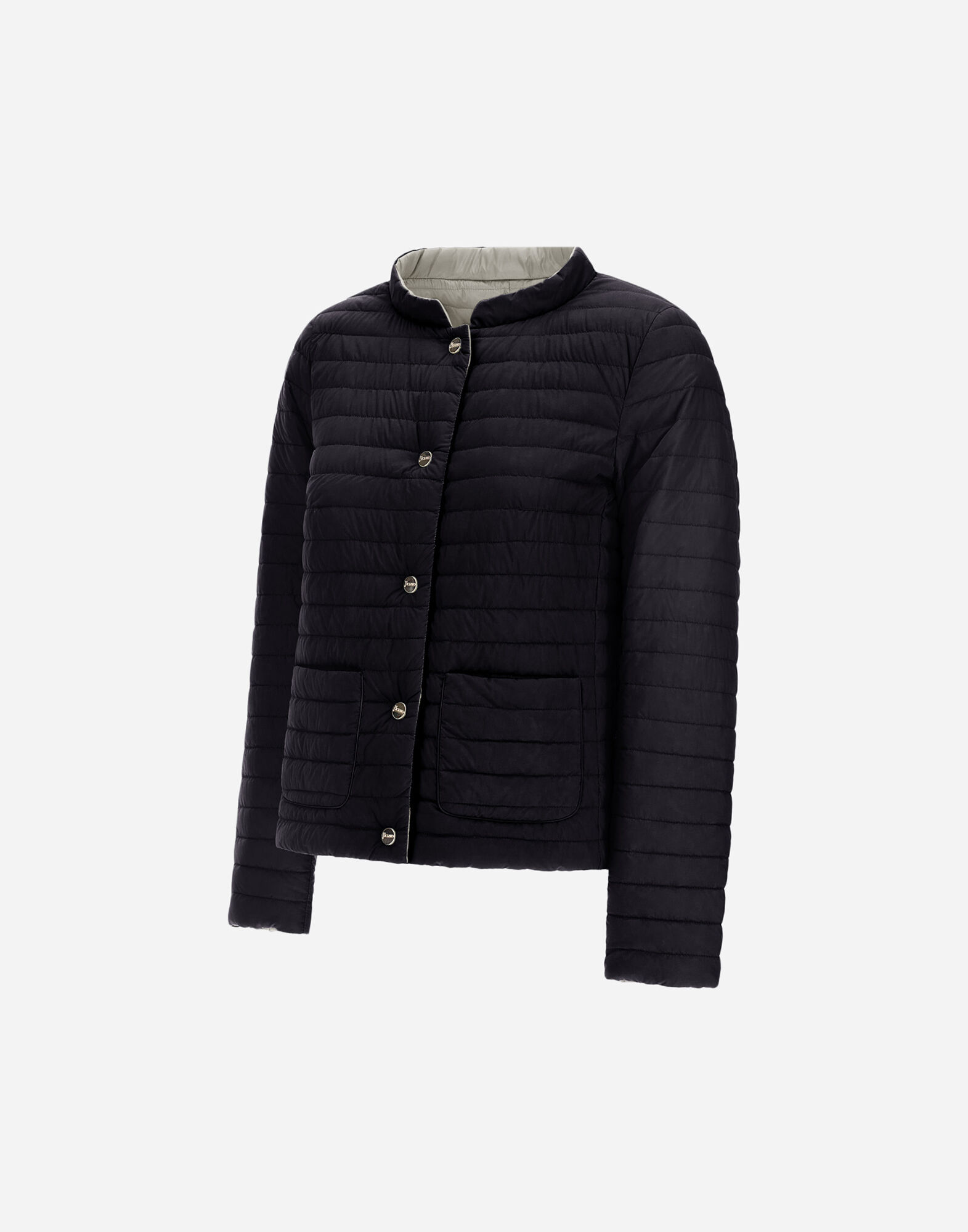 REVERSIBLE JACKET IN ECOAGE AND NYLON ULTRALIGHT