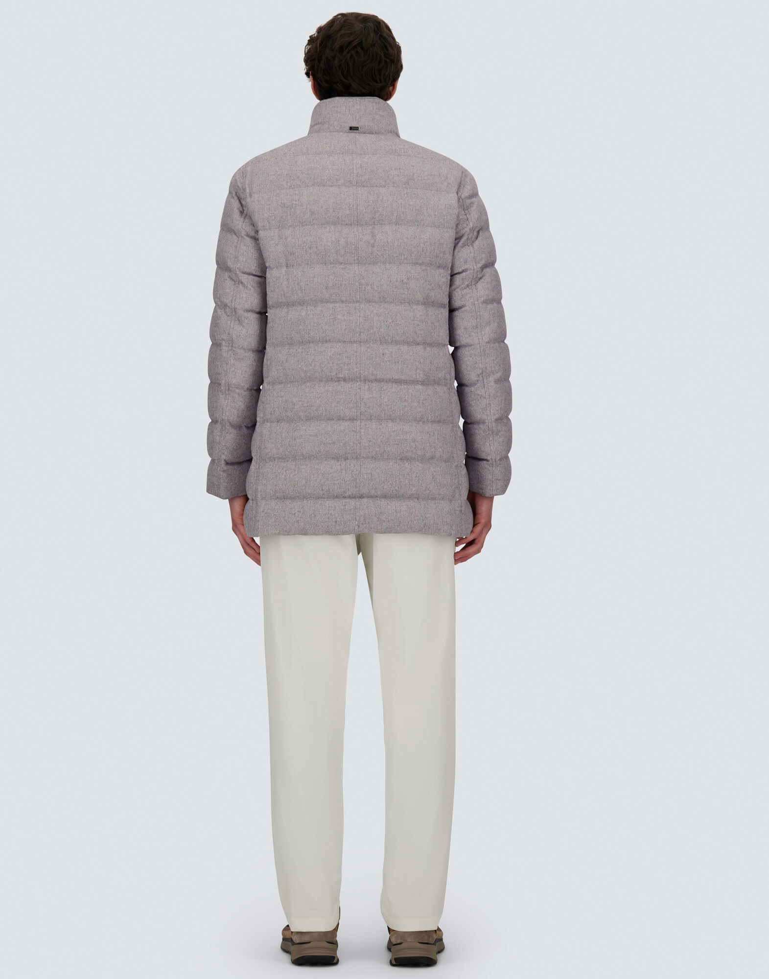 CARCOAT IN CASHMERE, SILK AND MONOGRAM