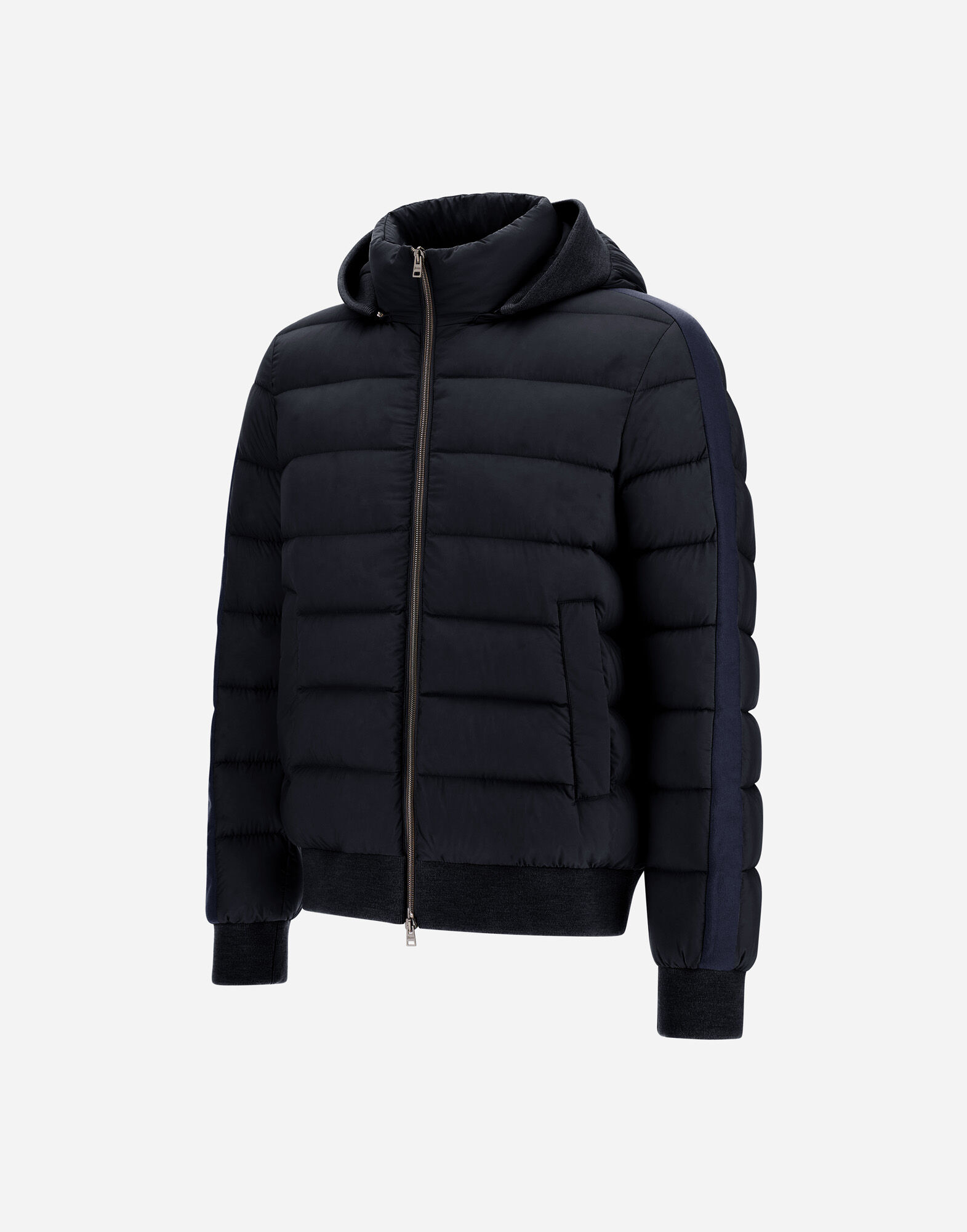 ECOAGE AND SILK CASHMERE BOMBER JACKET