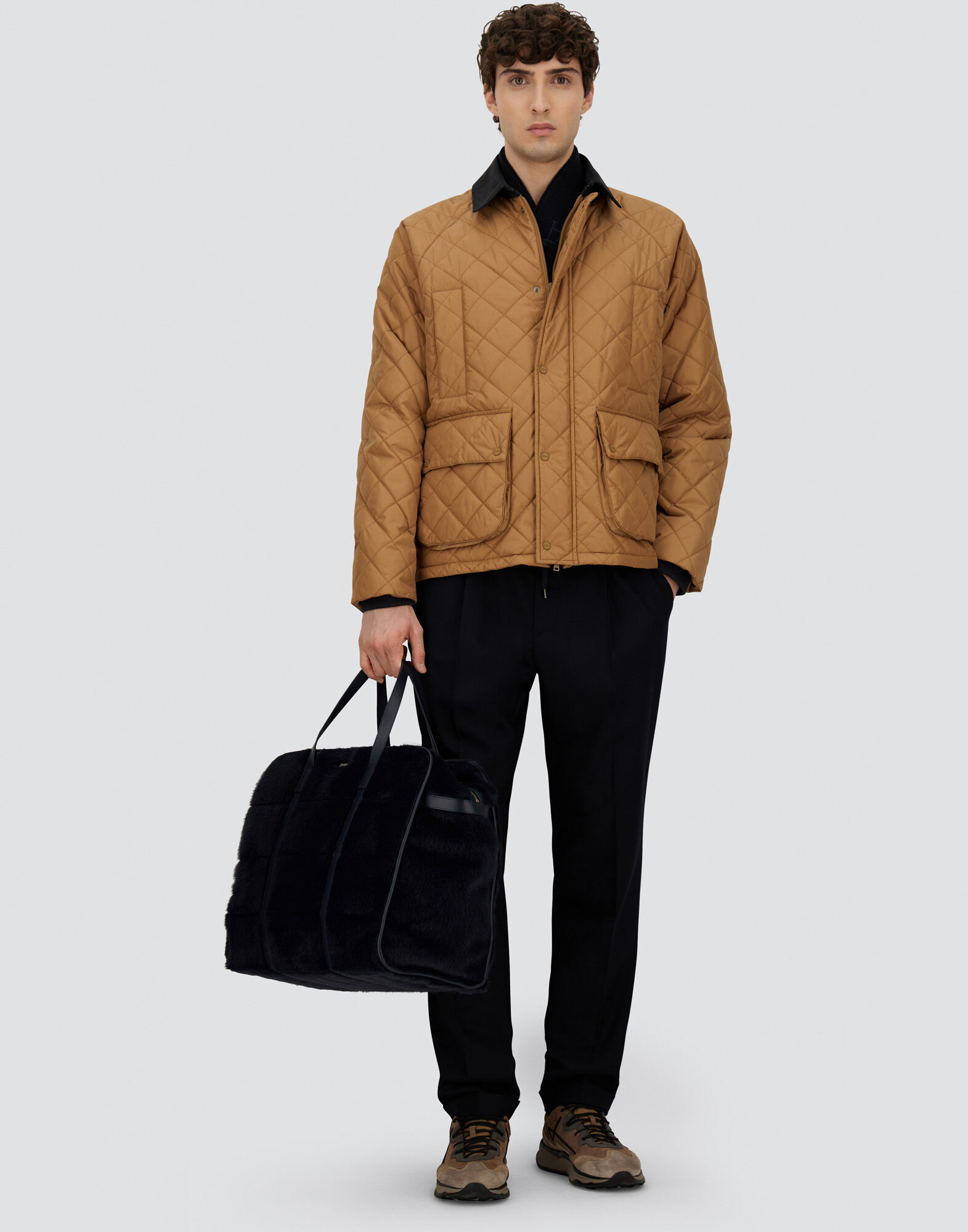 JACKET IN NYLON CHAMONIX AND WAXED TECH COTTON