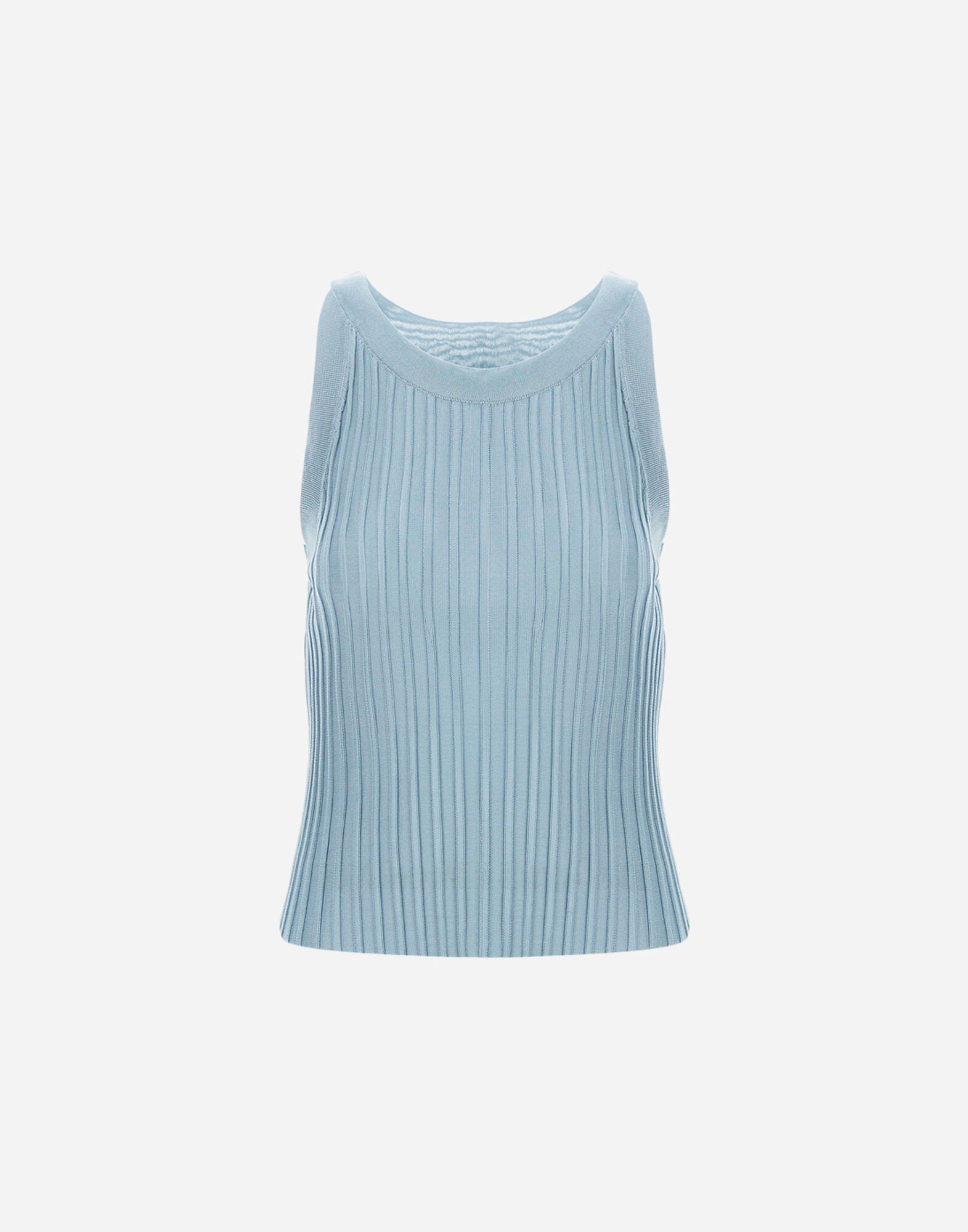 TANK?TOP IN SHINY VISCOSE RIB
