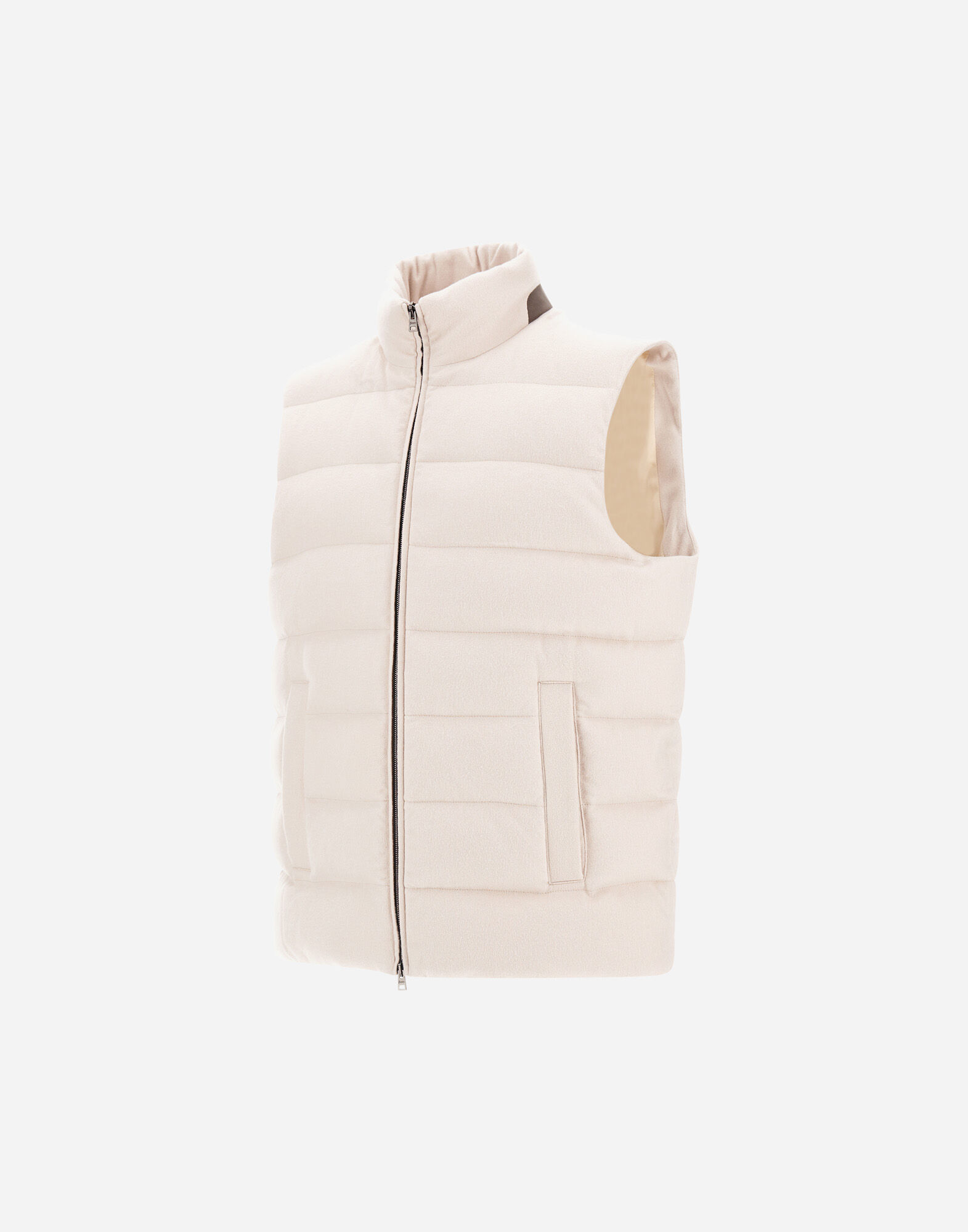 VEST IN CASHMERE, SILK AND MONOGRAM