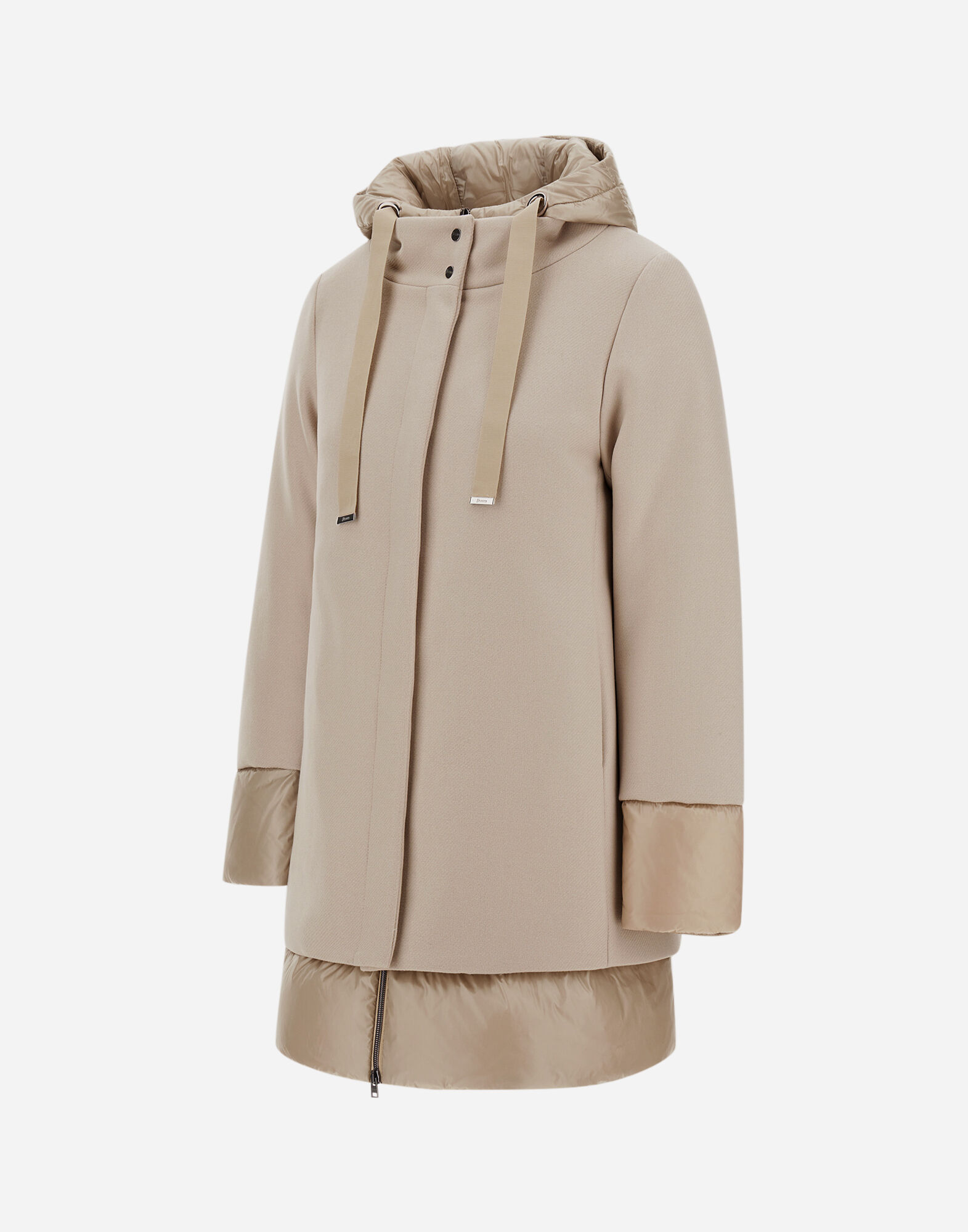 A-SHAPE JACKET IN ECOWOOL AND NYLON ULTRALIGHT
