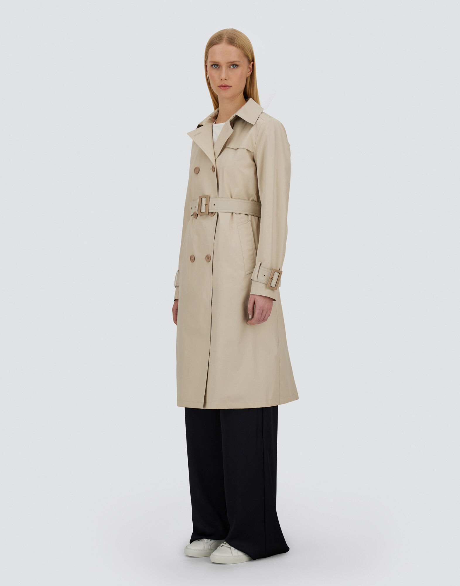 TRENCH COAT IN DELON AND MONOGRAM LUREX