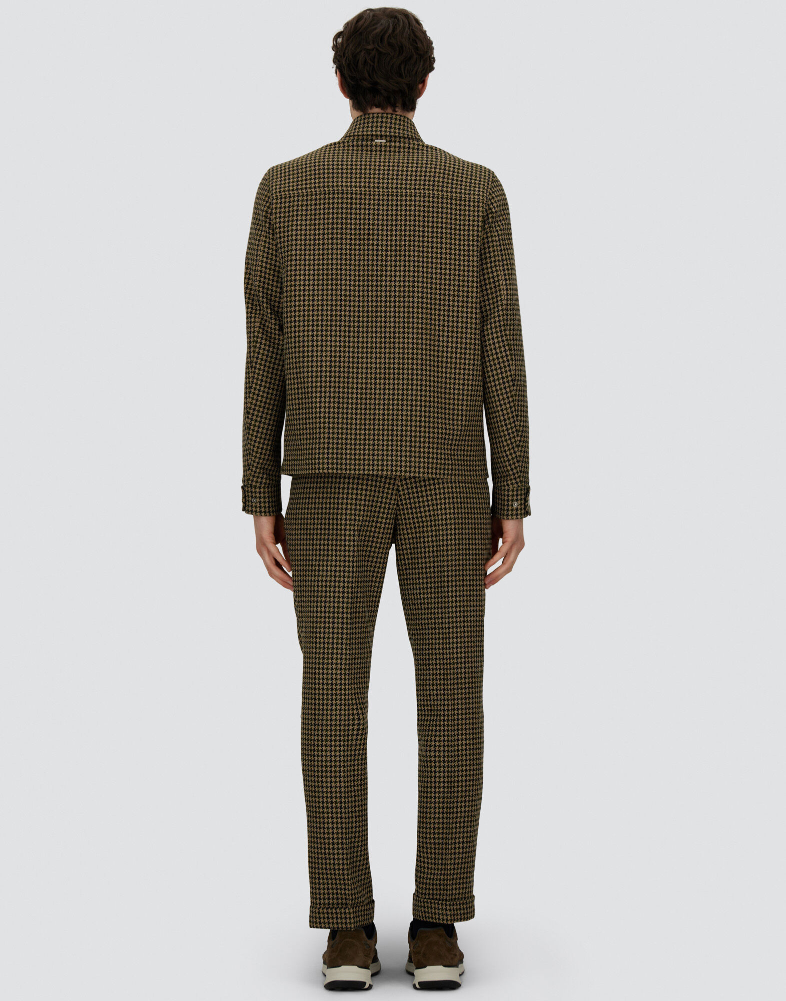 SHACKET IN HOUNDSTOOTH WOOL AND COTTON