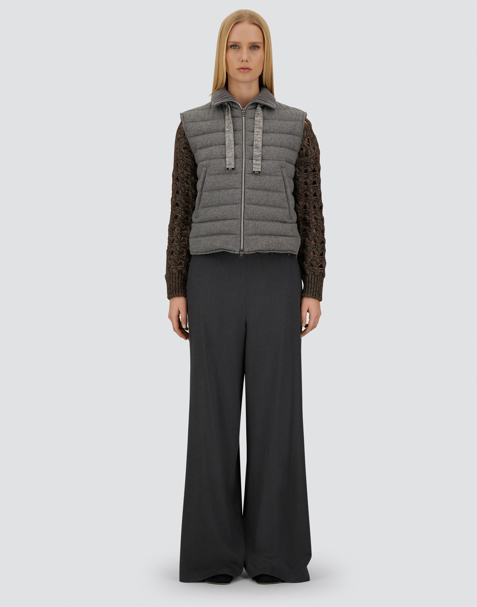 RESORT VEST IN LUCENT CASHMERE WOOL