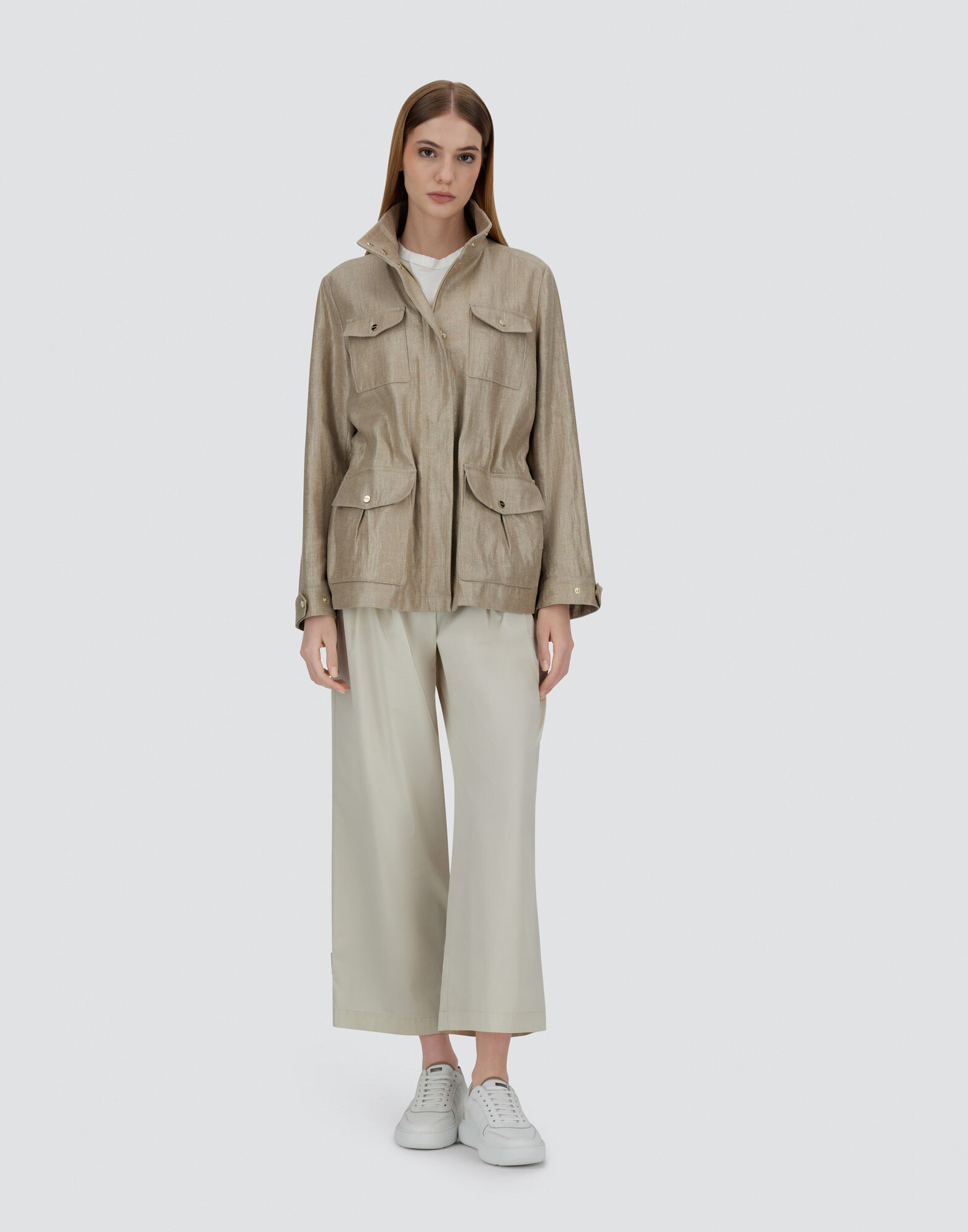 CHIC LINEN FIELD JACKET
