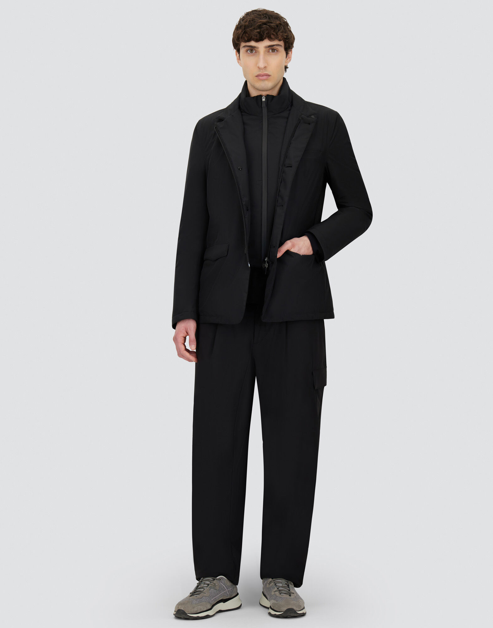 BLAZER WITH BIB IN 2-LAYER WINDSTOPPER