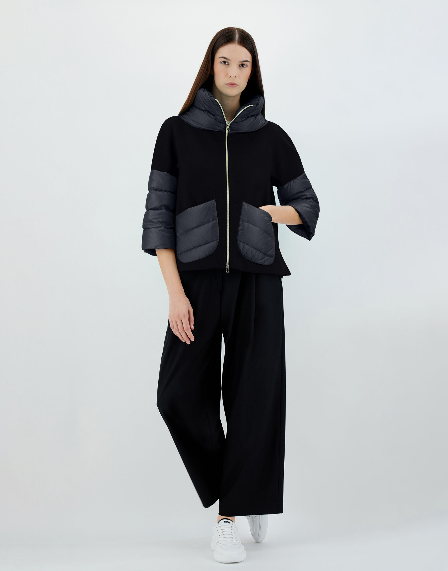 CAPE IN NEW CASHMERE AND NYLON ULTRALIGHT