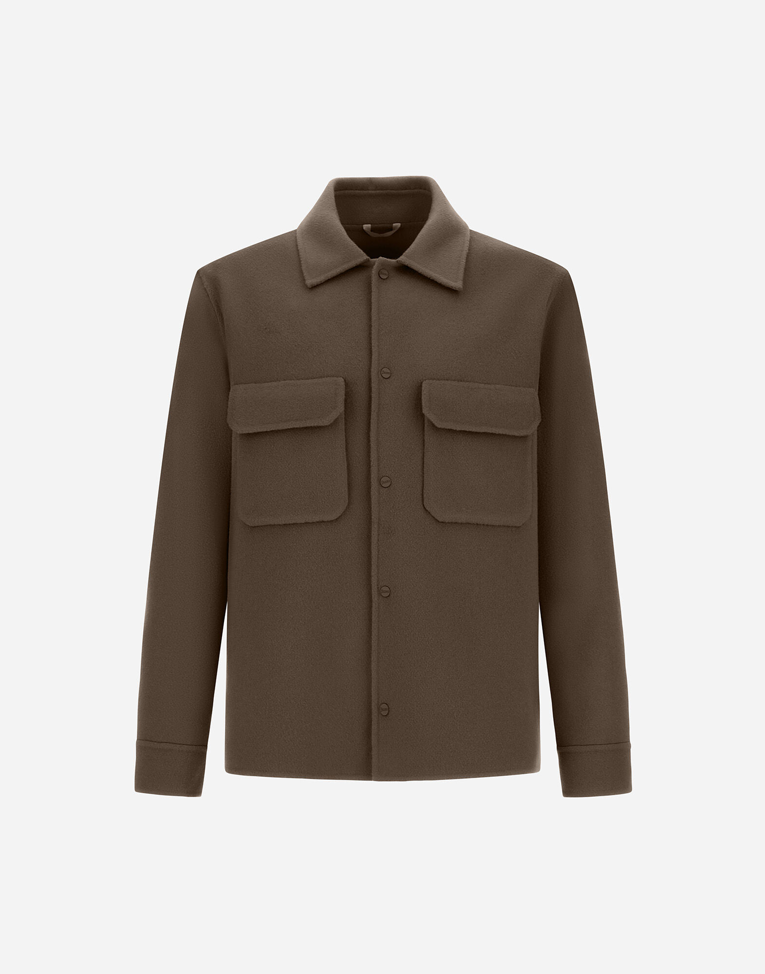 RESORT SHACKET IN DOUBLE FACED PURE WOOL