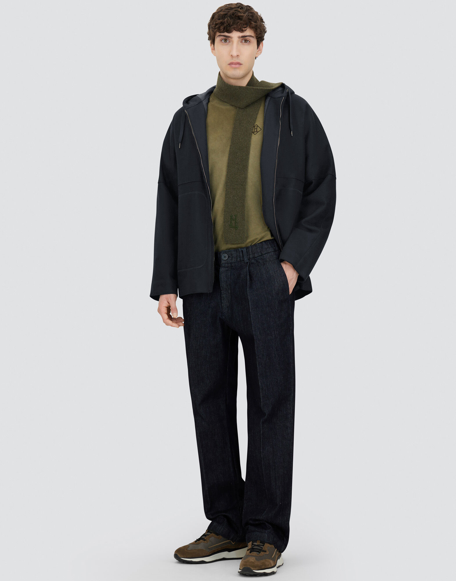 JACKET IN PURE WOOL CLOTH