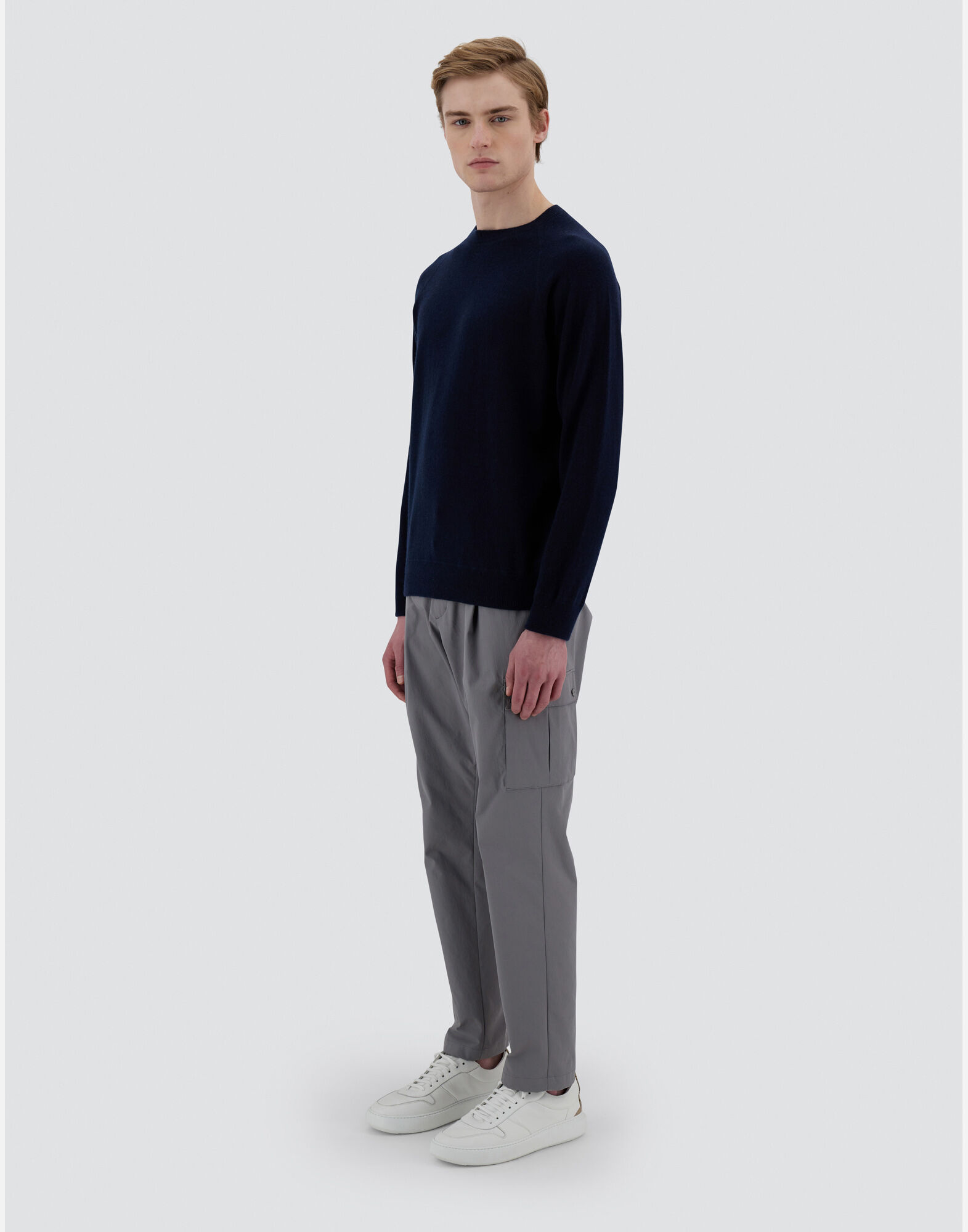 RESORT SWEATER IN PLAIN CASHMERE