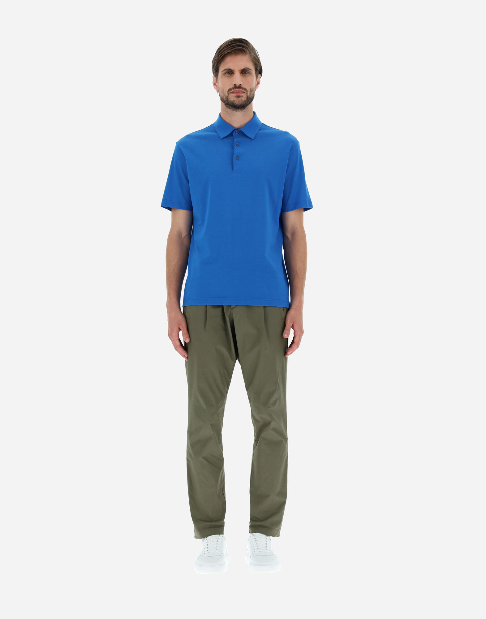JERSEY CREPE POLO SHIRT
