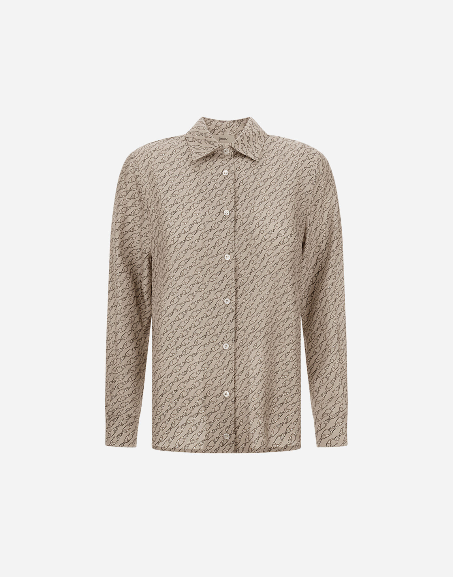 SHIRT IN ICONIC PRINT SILK