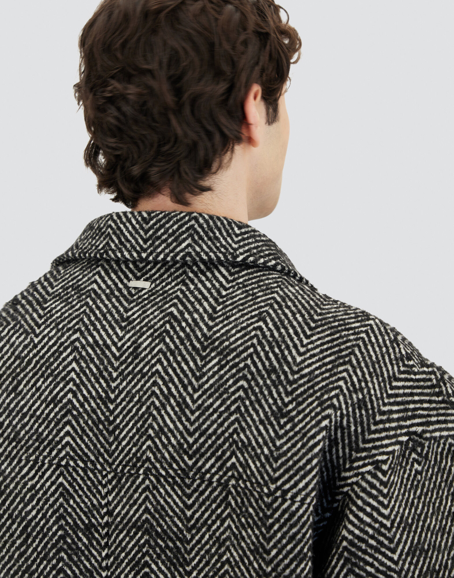 COAT IN HERRINGBONE R-WOOL