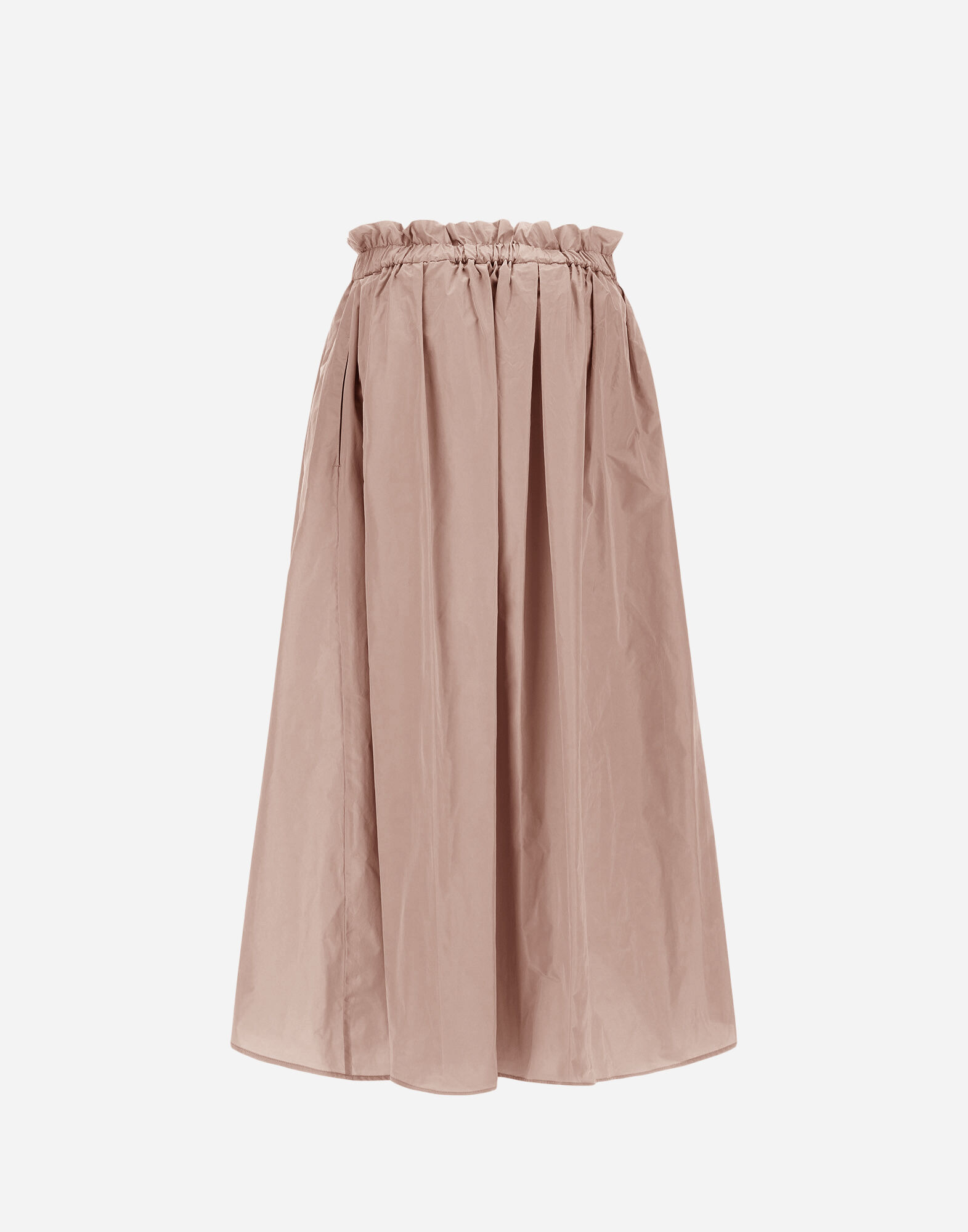 NEW TECHNO TAFFETA SKIRT