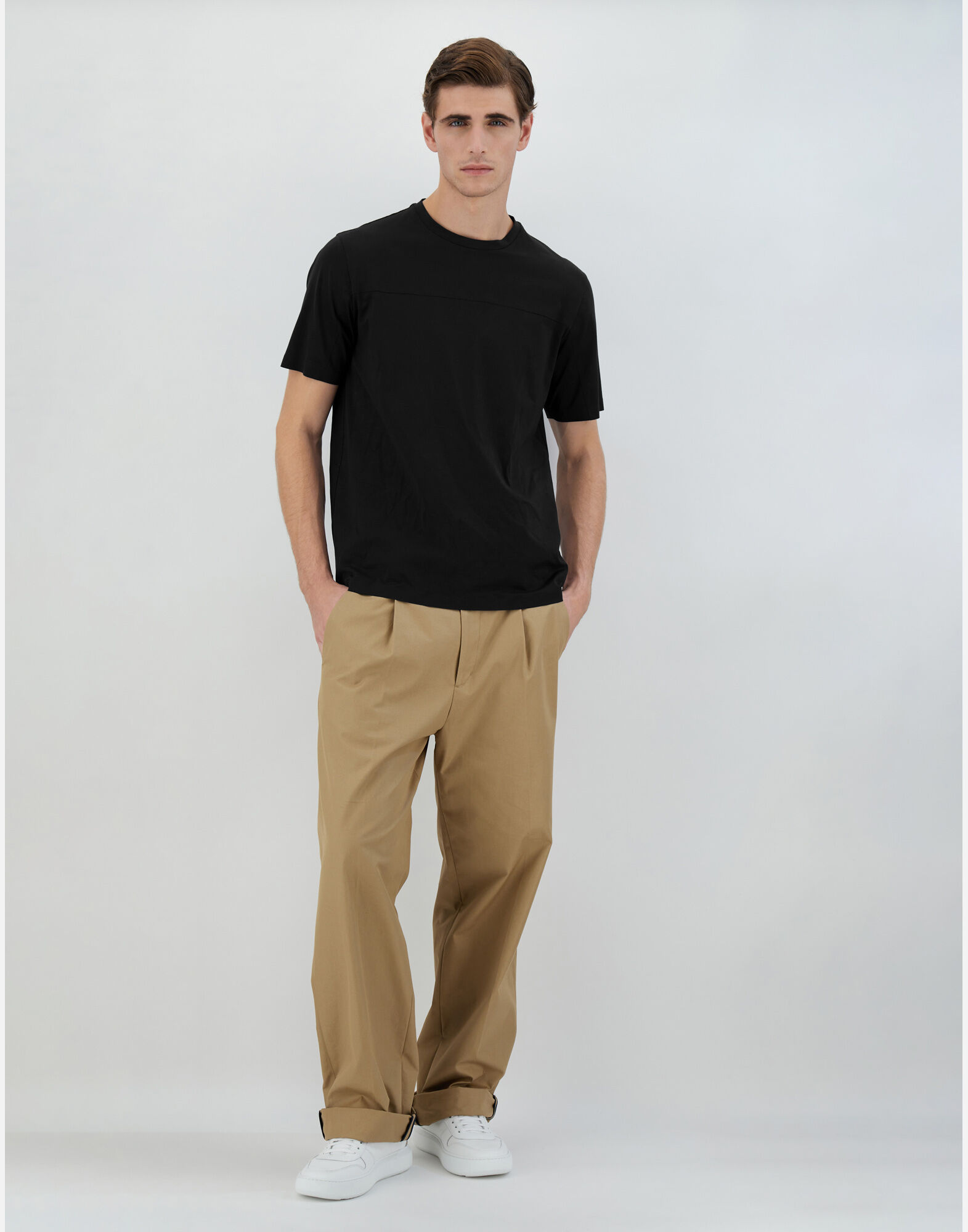 T-SHIRT IN SUPERFINE COTTON STRETCH
