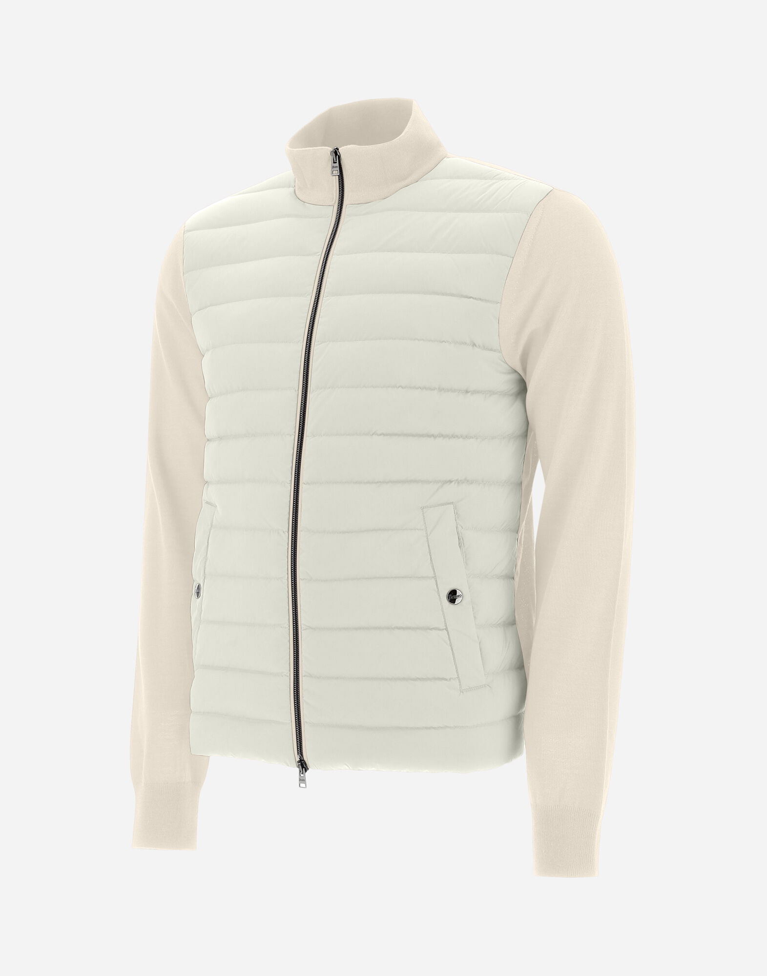 CARDIGAN IN SILK WOOL & NUAGE