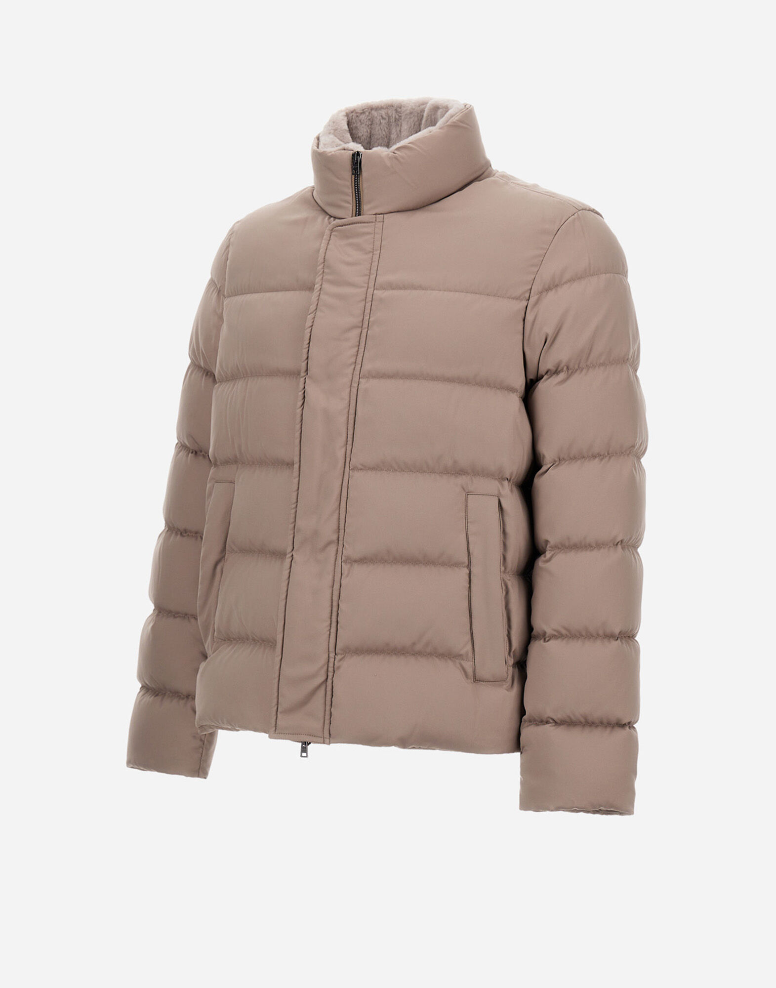 BOMBER JACKET IN ARENDELLE AND FAUX FUR