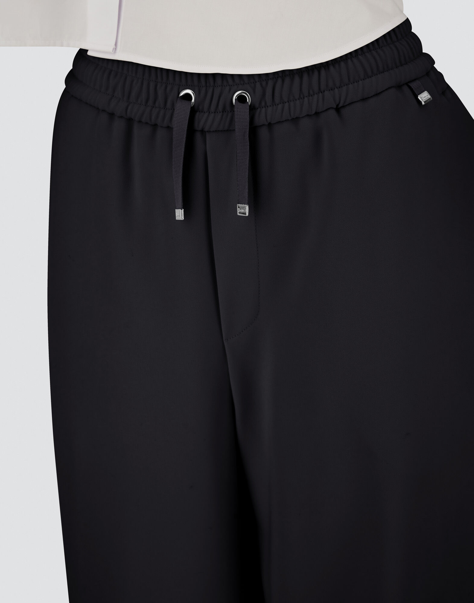 TROUSERS IN MATT CREPE SATIN