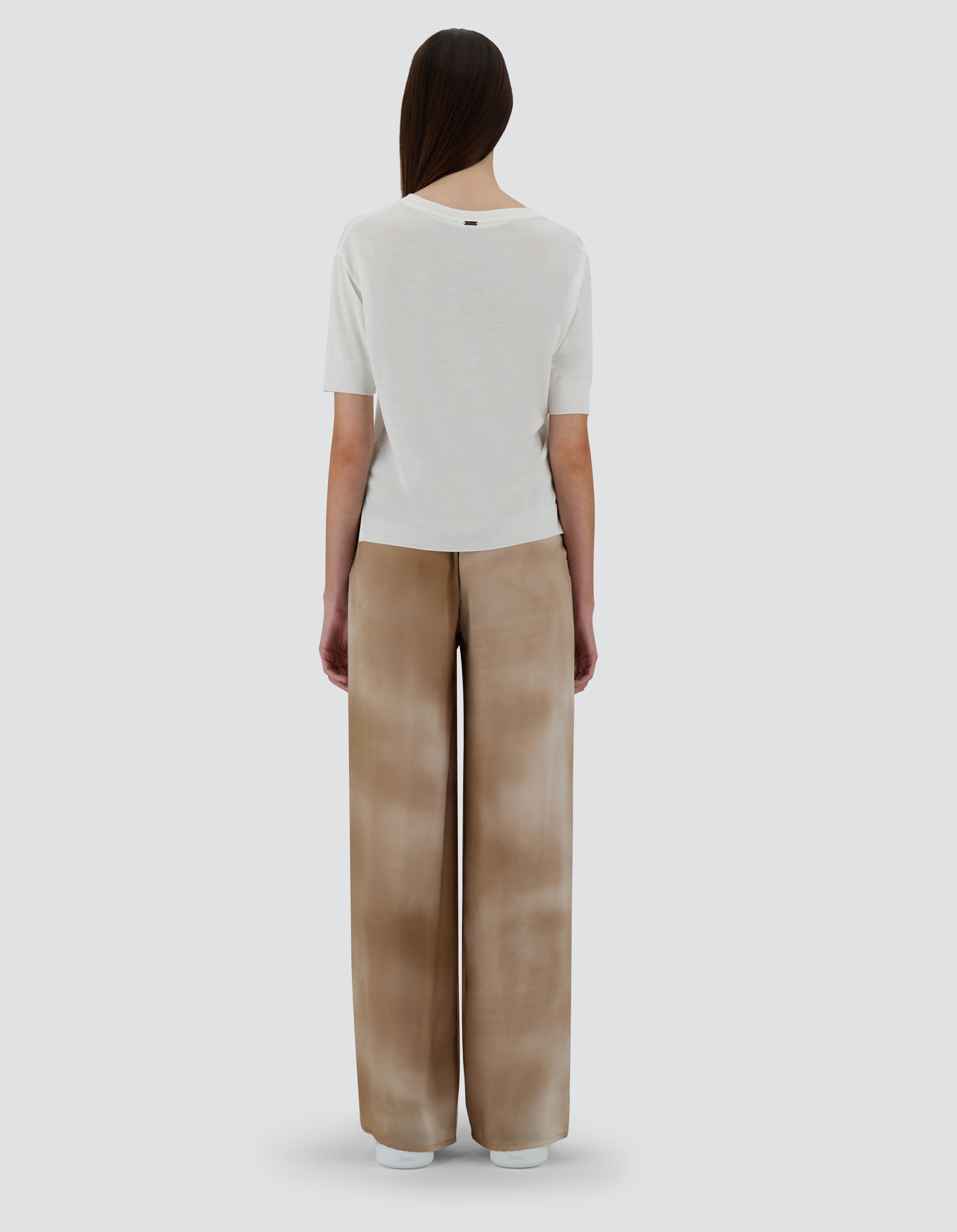 T-SHIRT IN GLAM KNIT?EFFECT