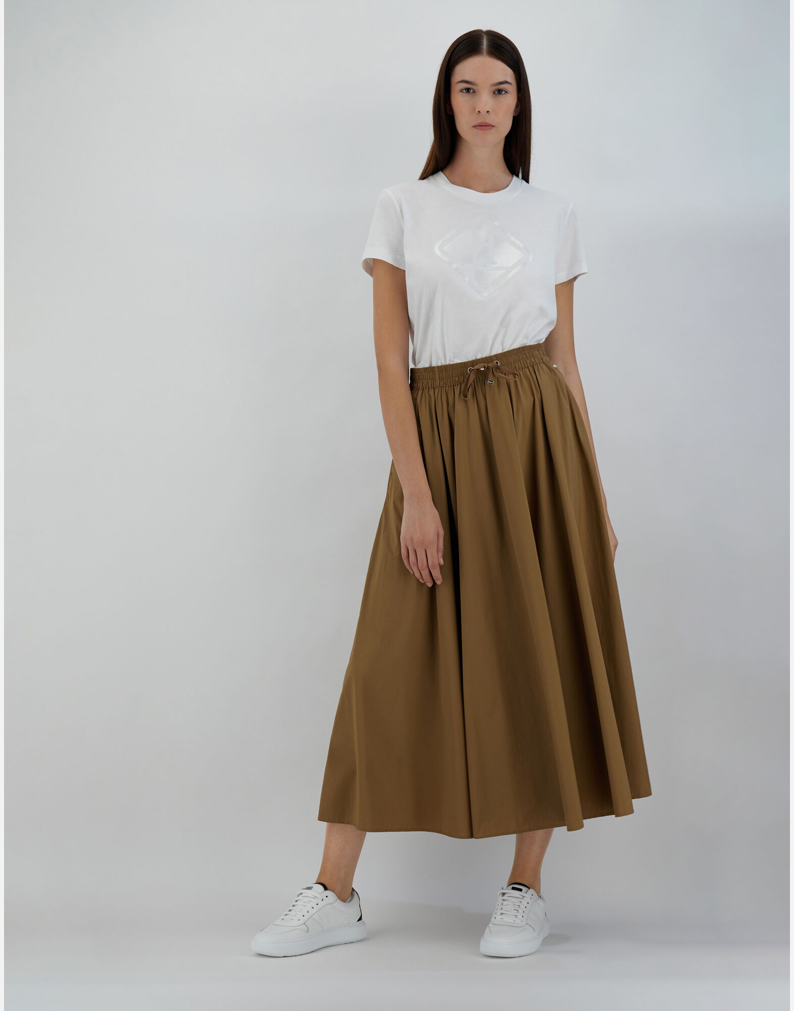 SKIRT IN LIGHT NYLON STRETCH