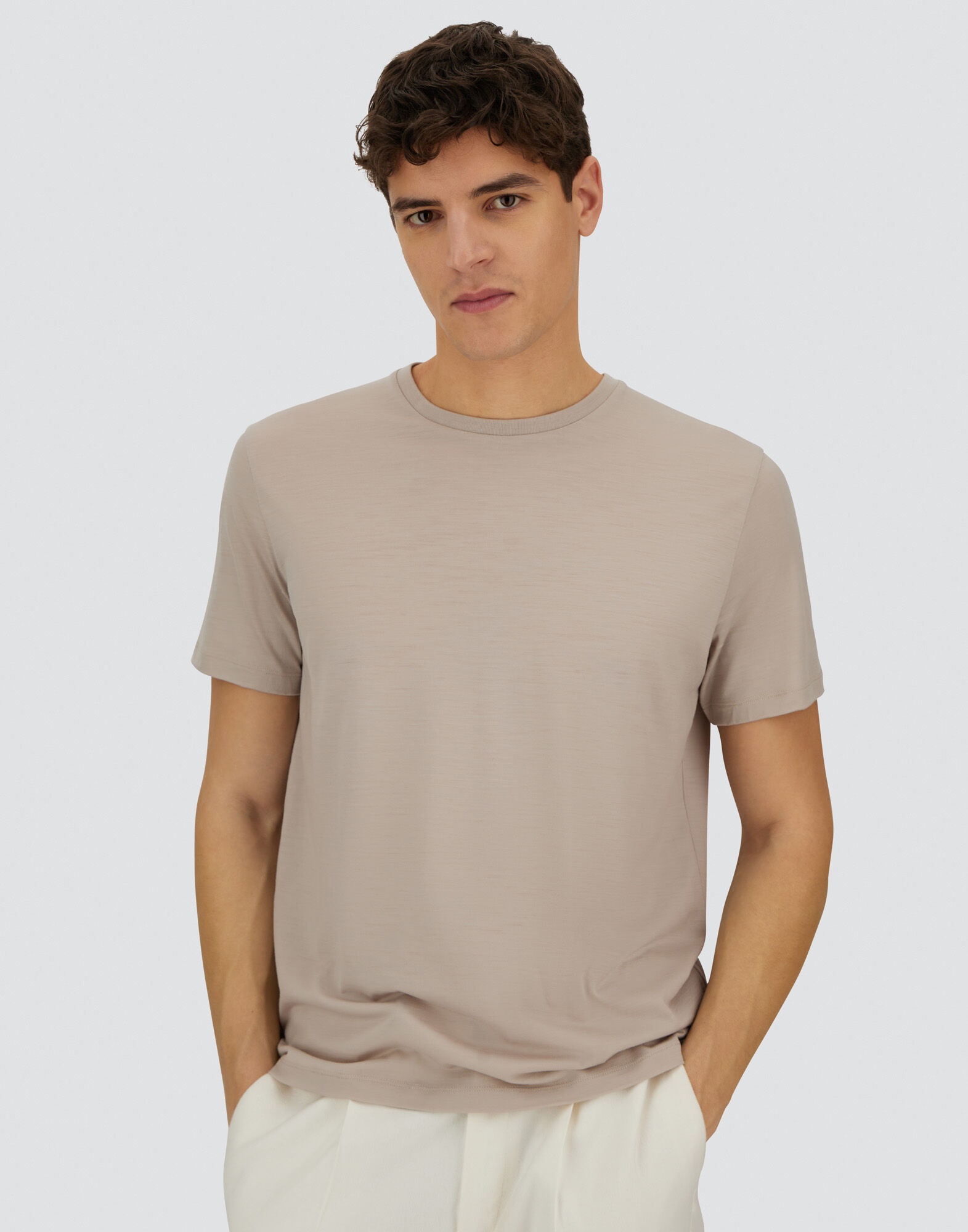 RESORT T-SHIRT IN SOFT WOOL JERSEY